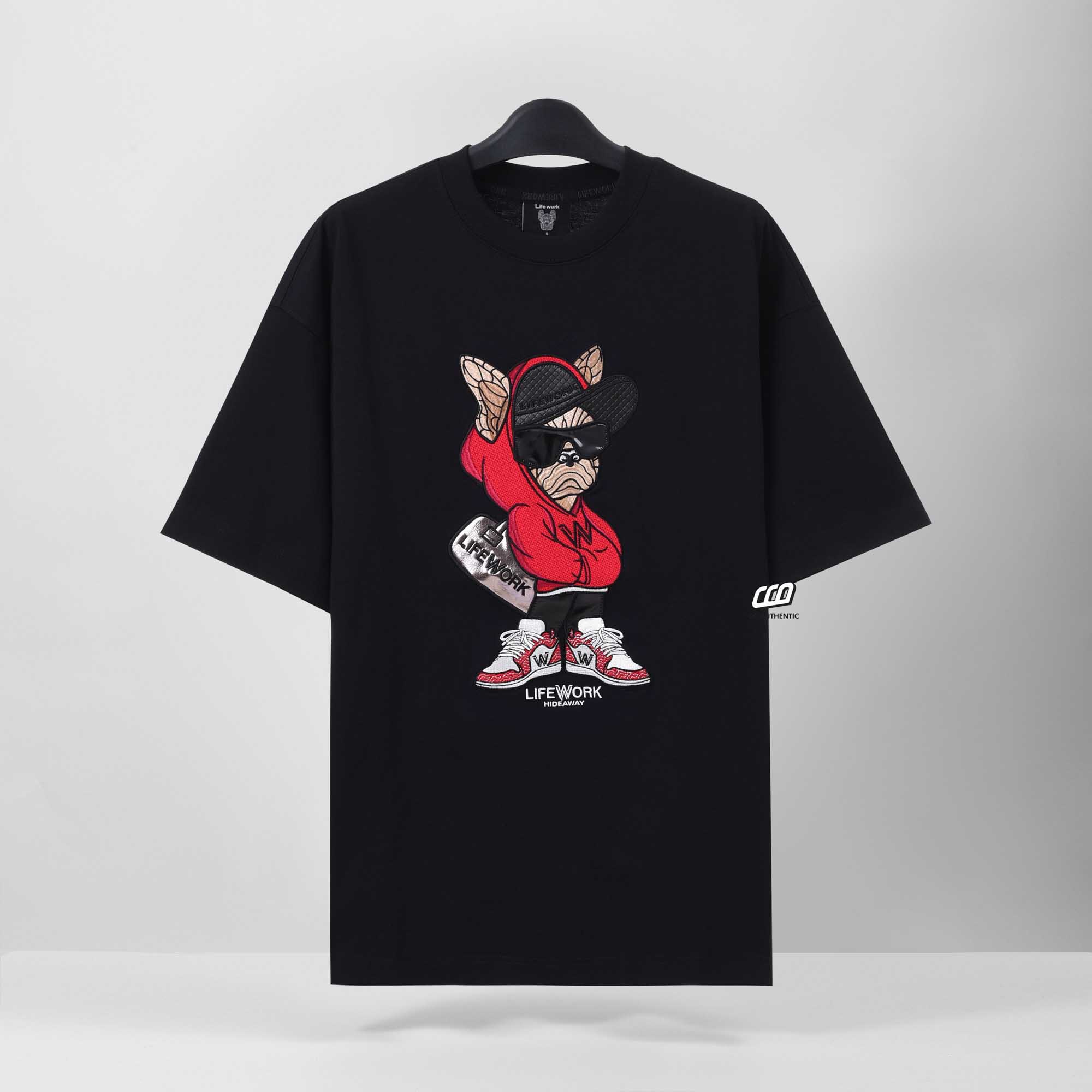 LIFEWORK HIP DOG SS24 T-SHIRT - BLACK