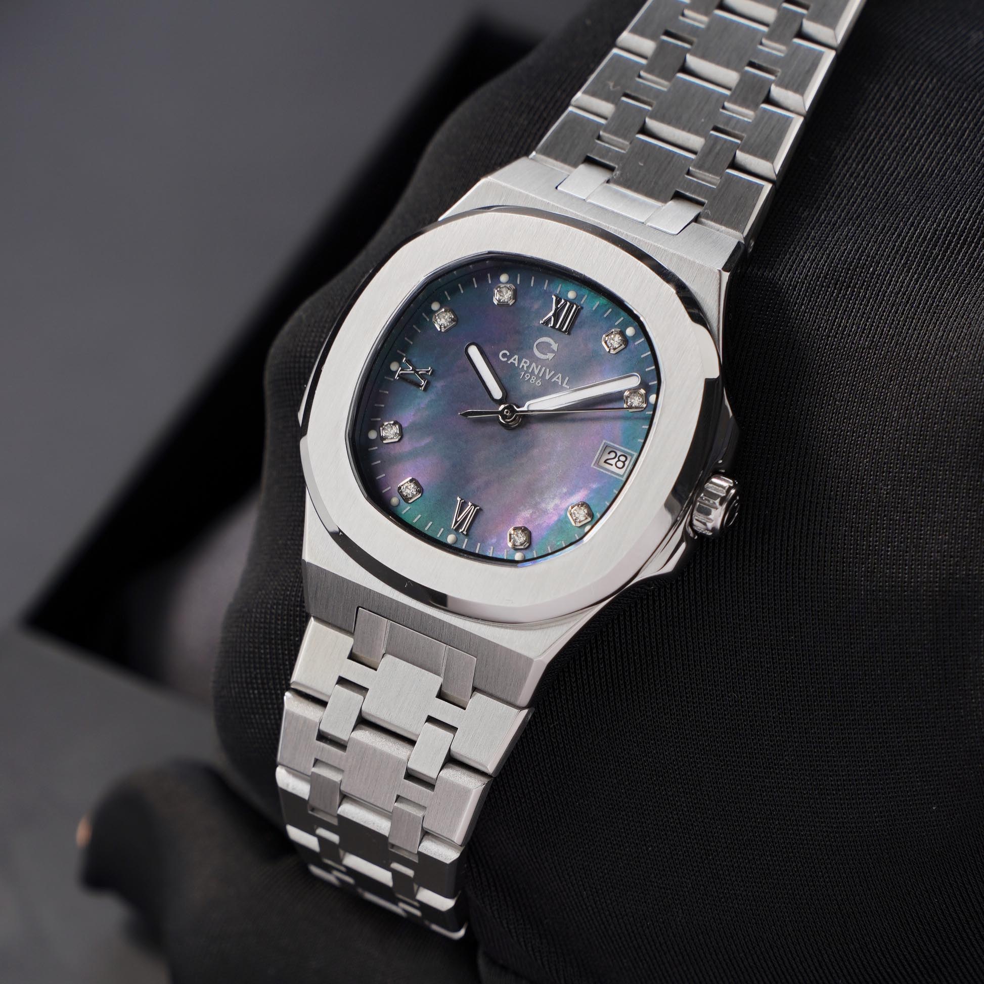 ĐỒNG HỒ NỮ CARNIVAL 8160L VT DK QUAZT 34MM