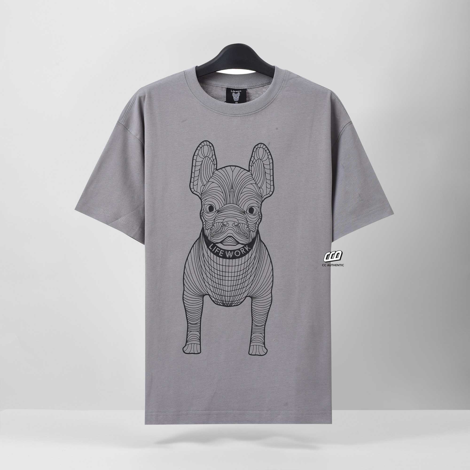 LIFEWORK BIG LADOG T-SHIRT - GREY