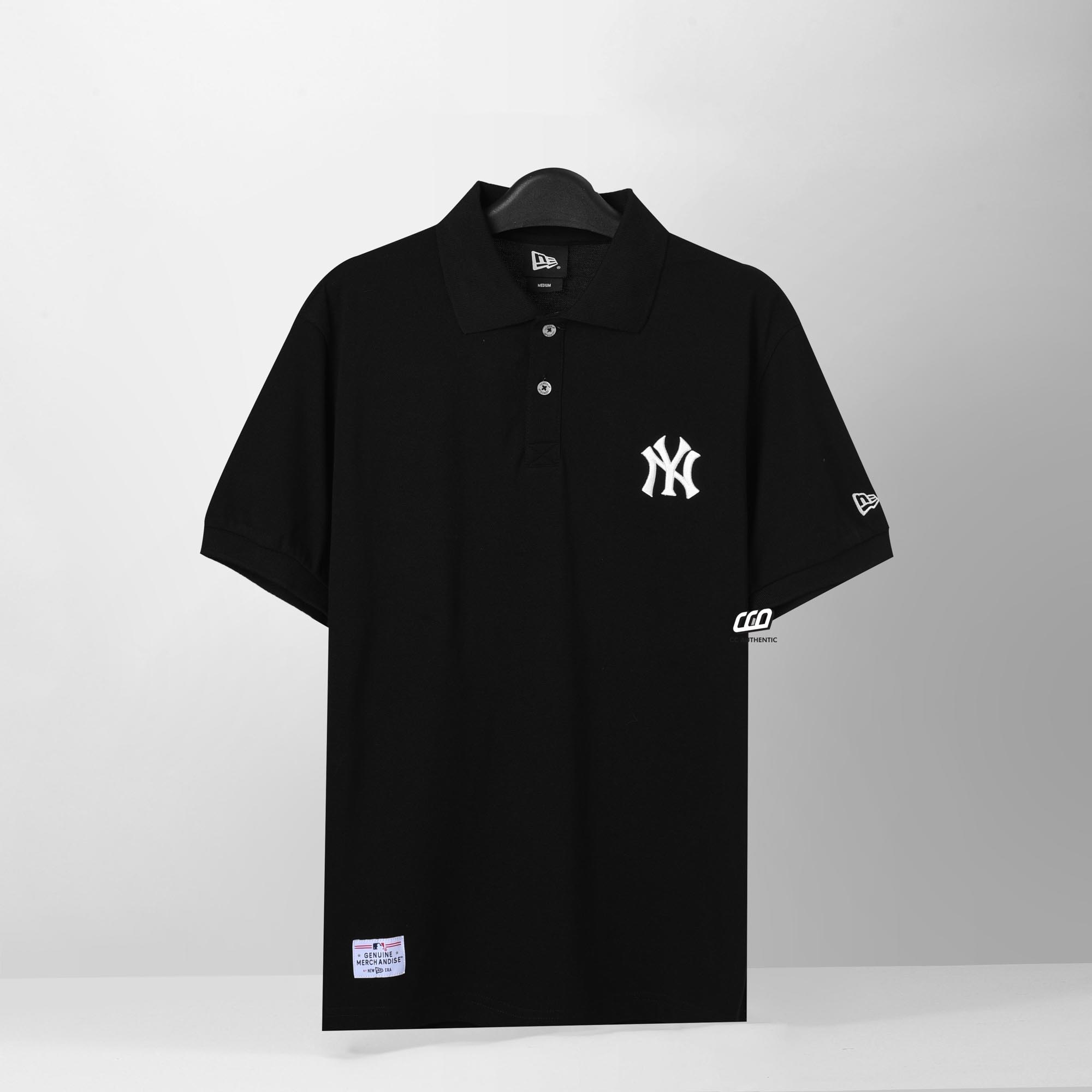 NEW ERA COLOR RIB POLO SHIRT - BLACK