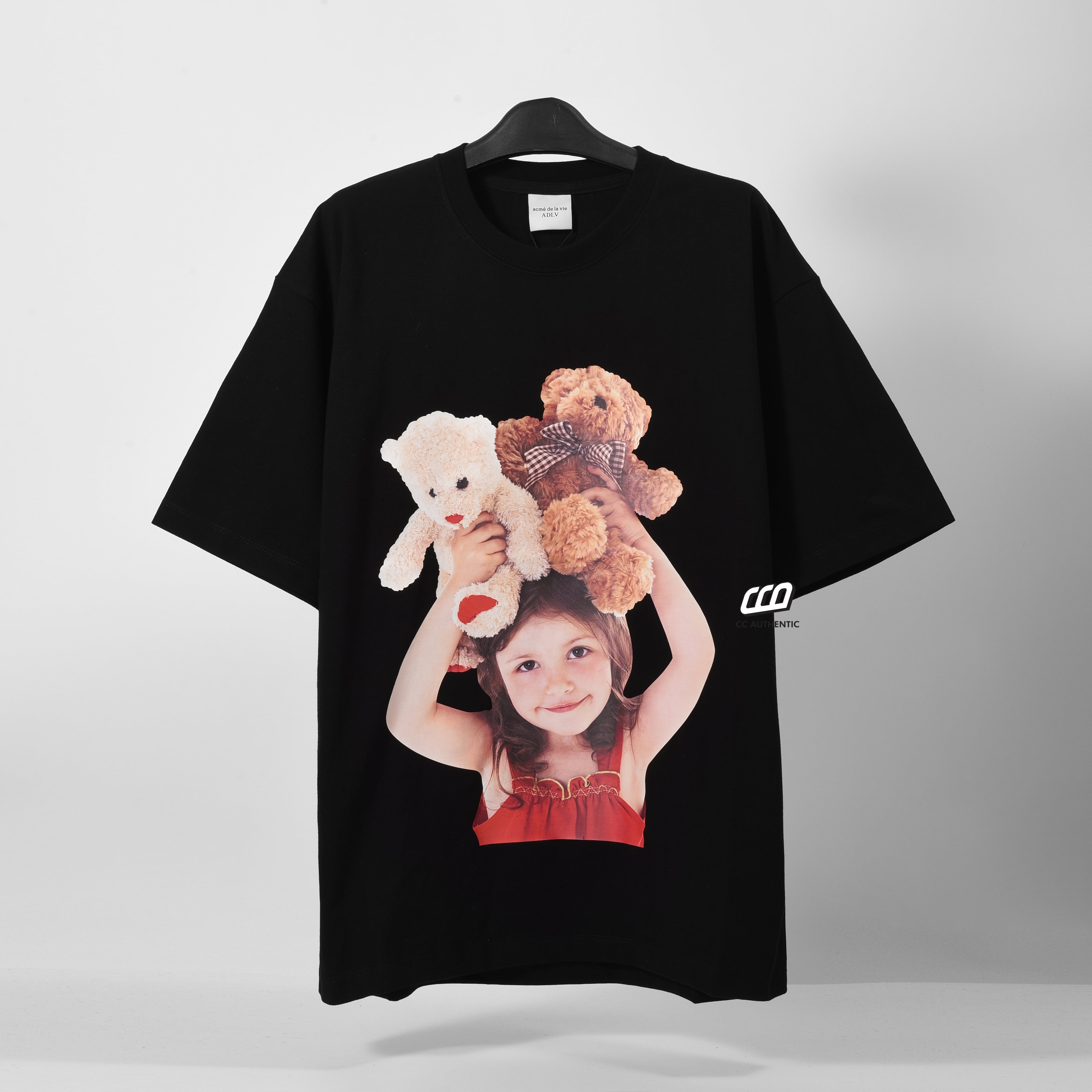 ADLV RED DRESS T-SHIRT - BLACK