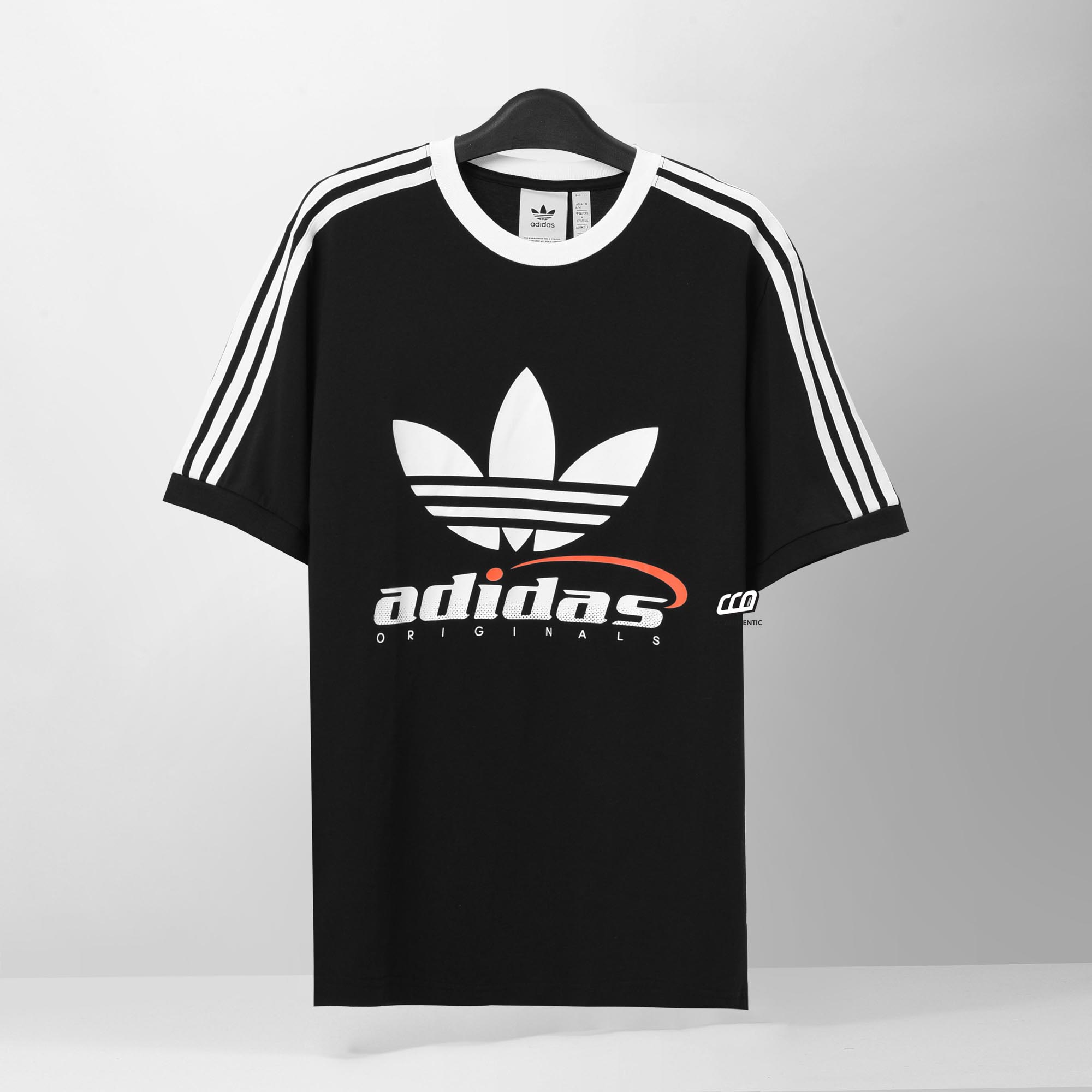 ADIDAS ORIGINAL TREFOIL LOGO T-SHIRT - BLACK