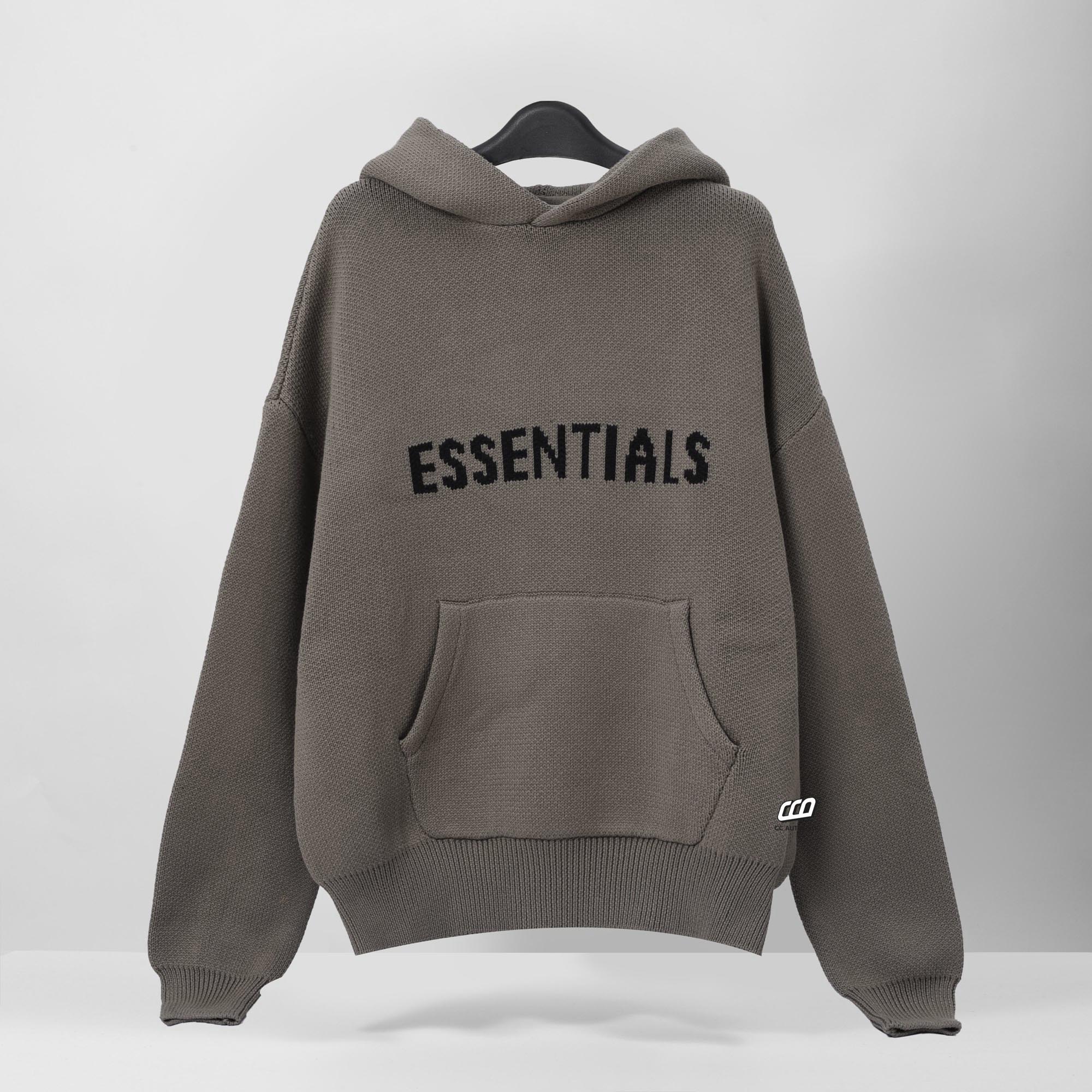 FOG ESSENTIALS KNIT PULLOVER HOODIE - HARVEST