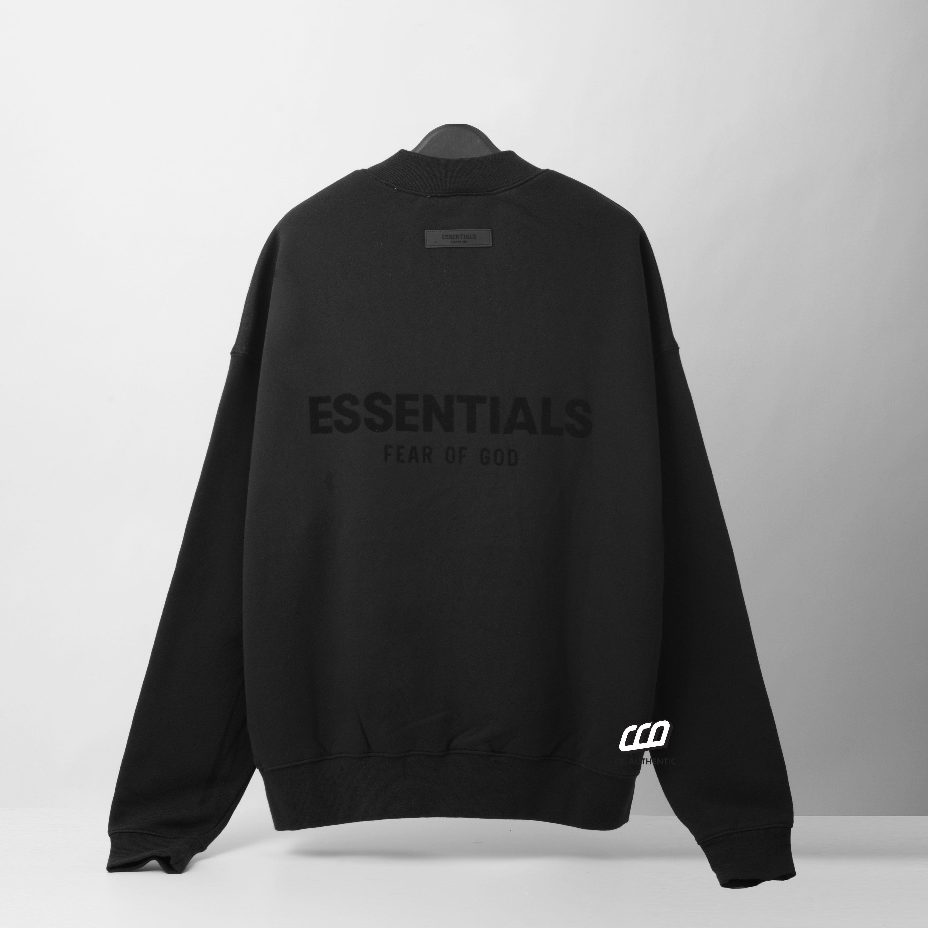 FEAR OF GOD ESSENTIALS SWEATSHIRT - BLACK