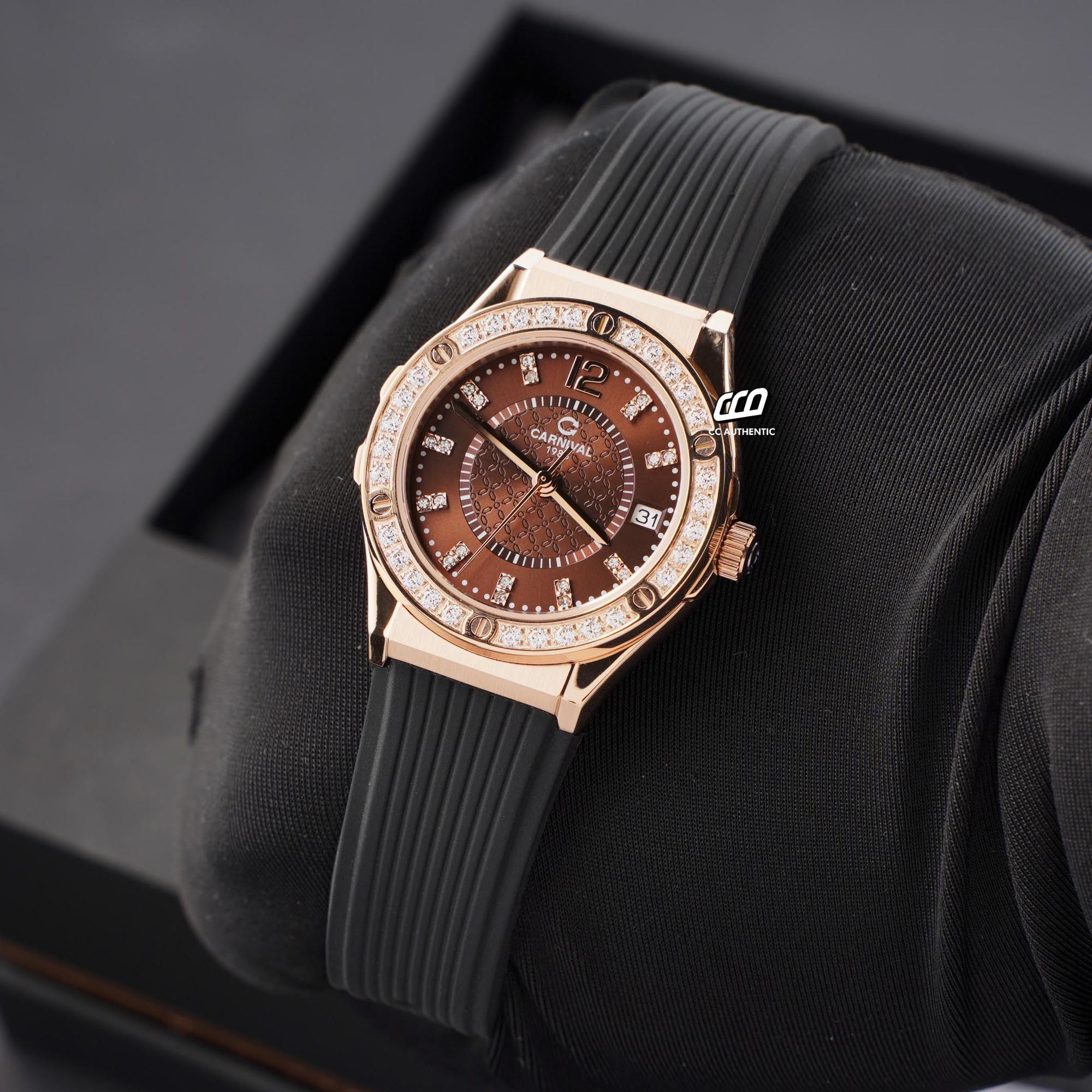 ĐỒNG HỒ NỮ CARNIVAL 8173L2 VH DCS N QUAZT 34MM