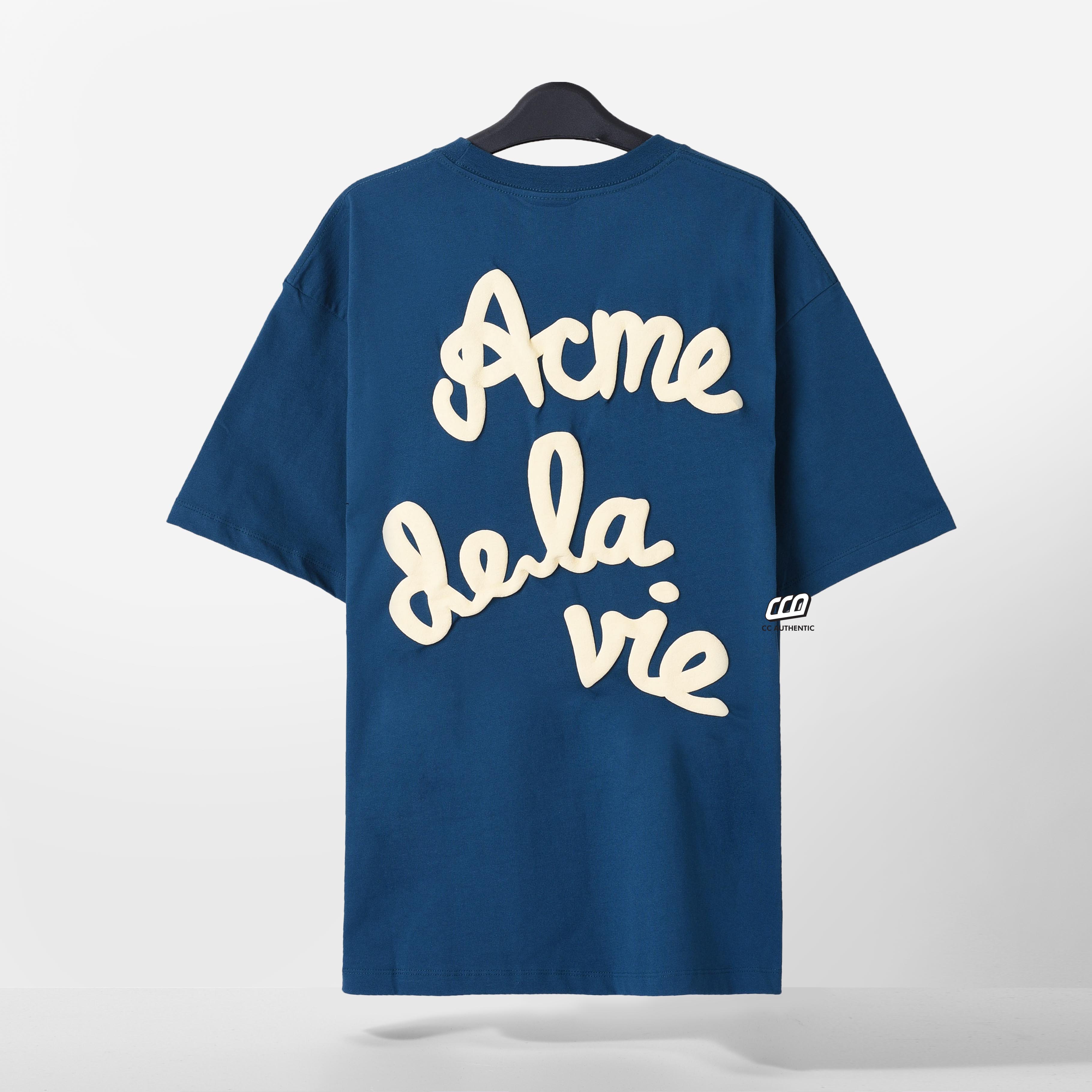 ADLV EMBOSSING T-SHIRT - BLUE