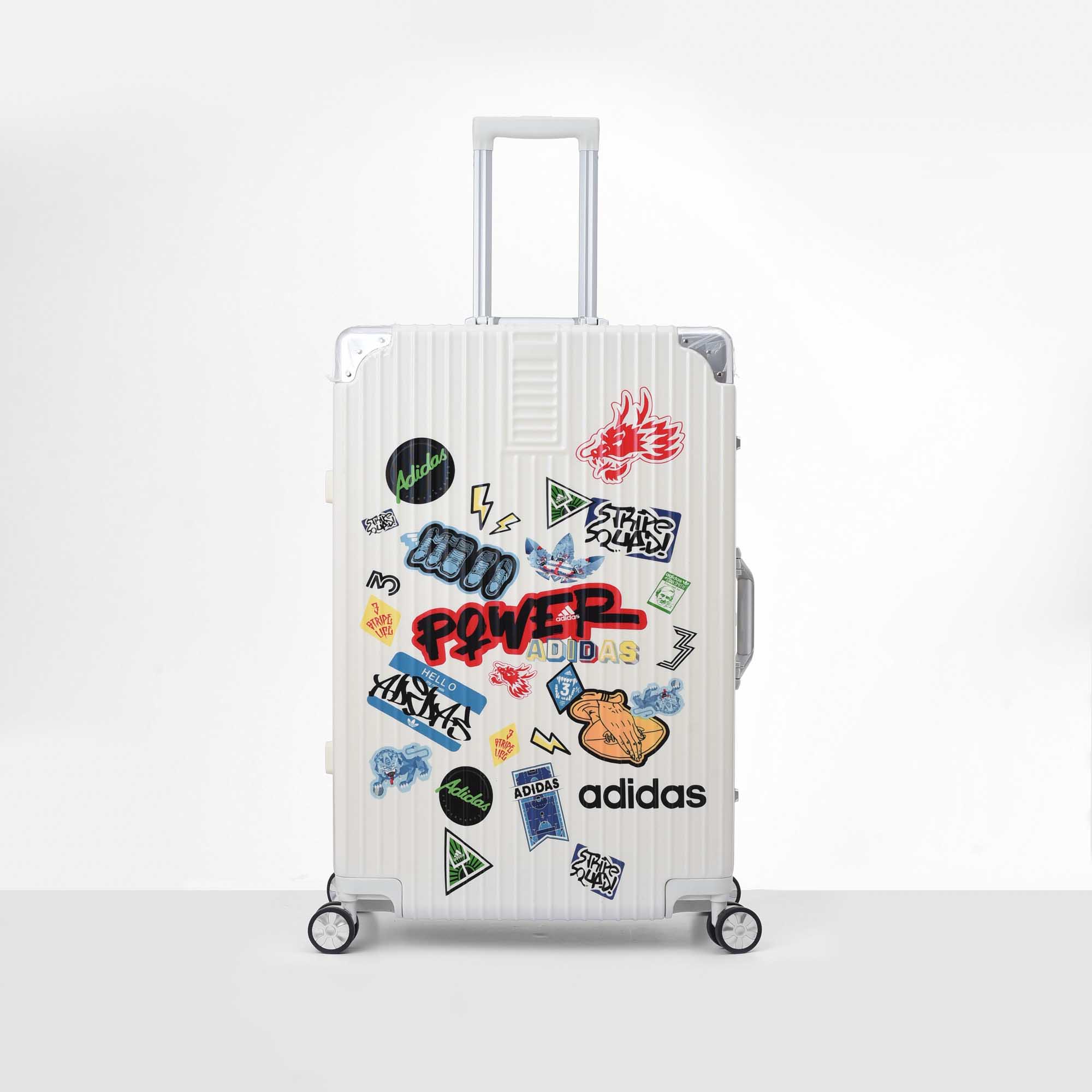 ADIDAS STICKER SUITCASE SIZE 28INCH  - CREAM
