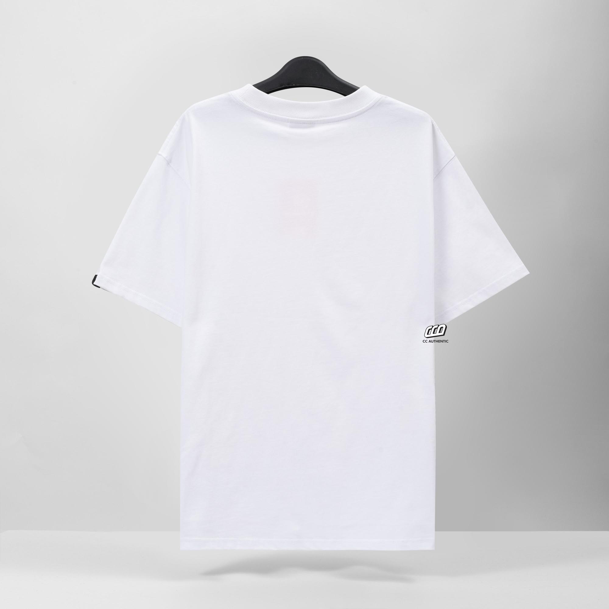 FDM PINK LONG LEG BEAR T-SHIRT - WHITE