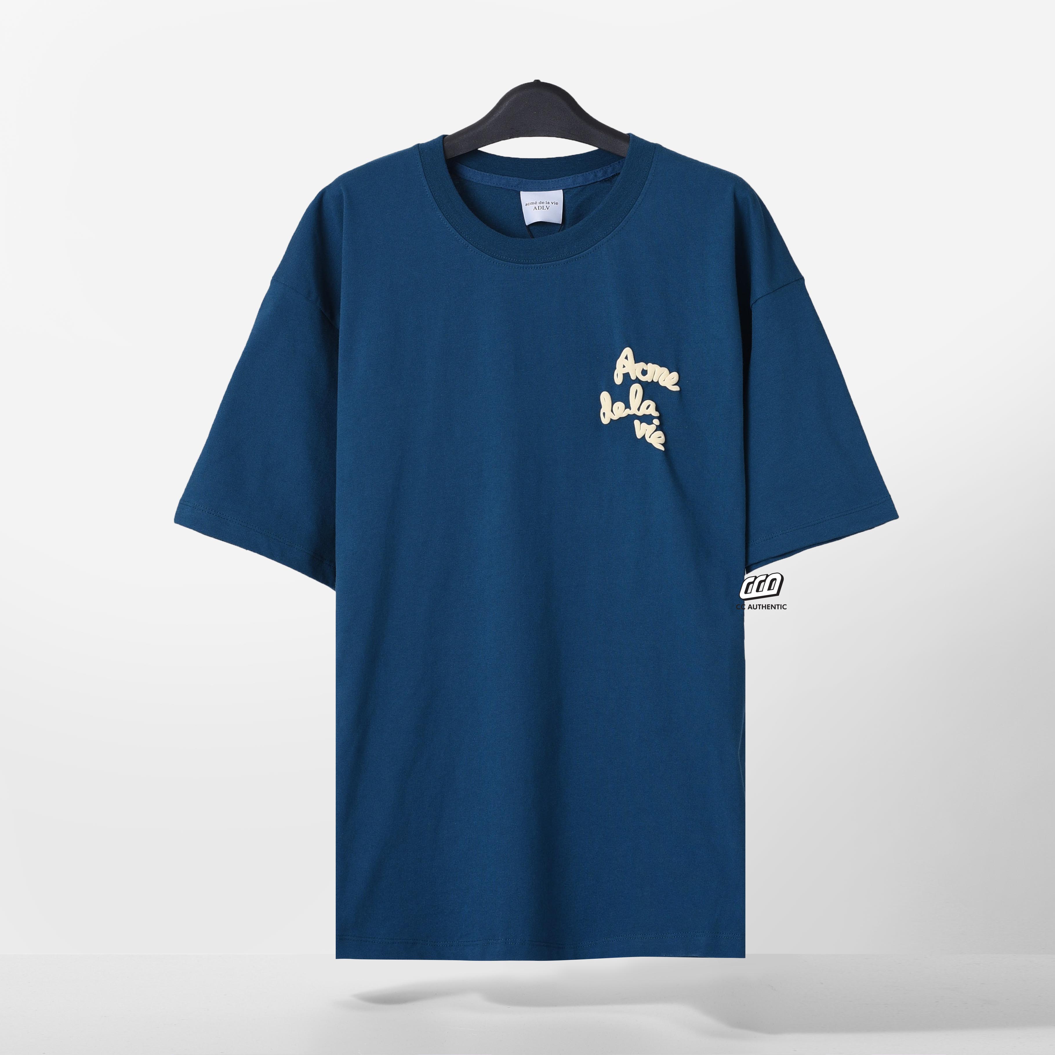 ADLV EMBOSSING T-SHIRT - BLUE