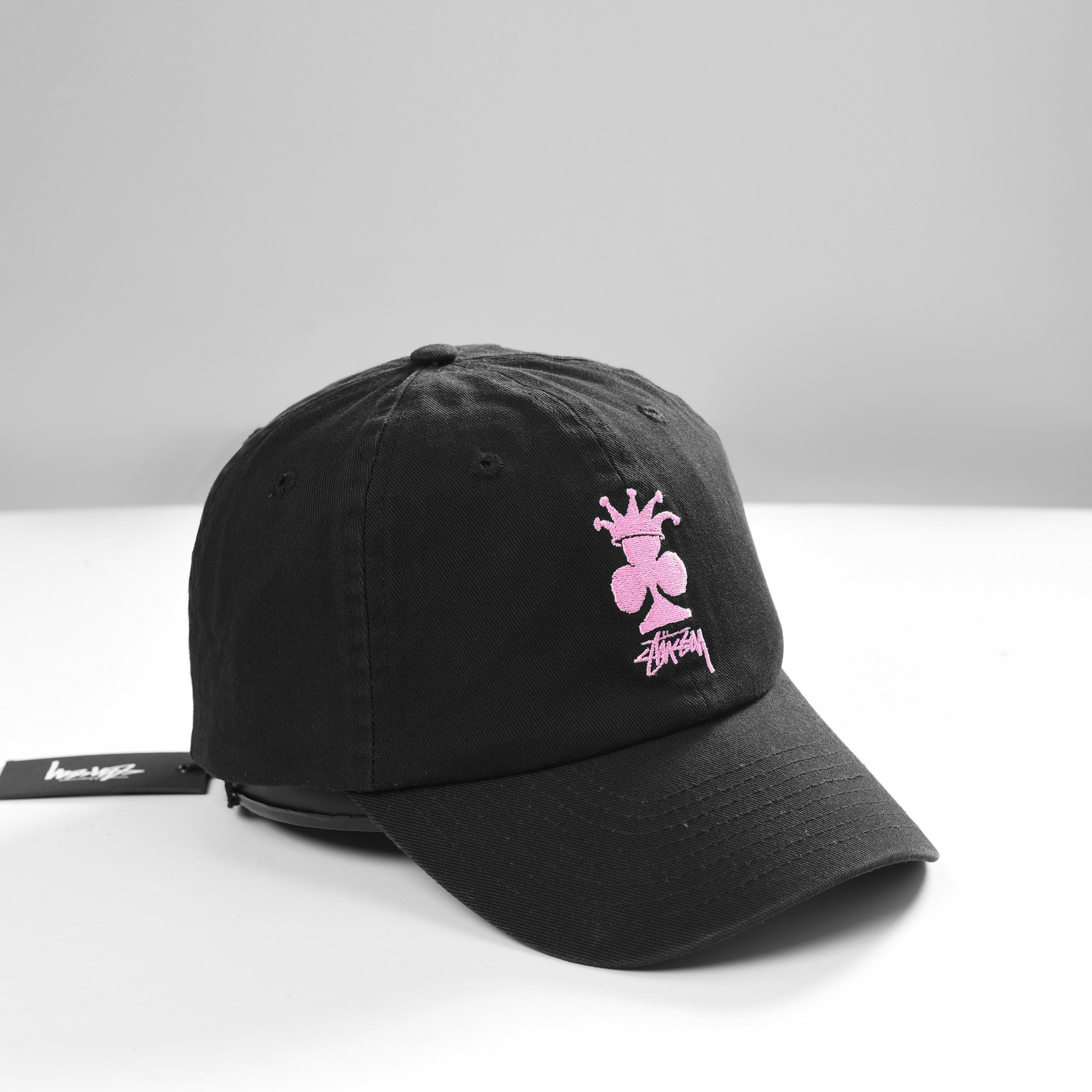 STUSSY CLUB CROWN LOW PRO CAP - BLACK