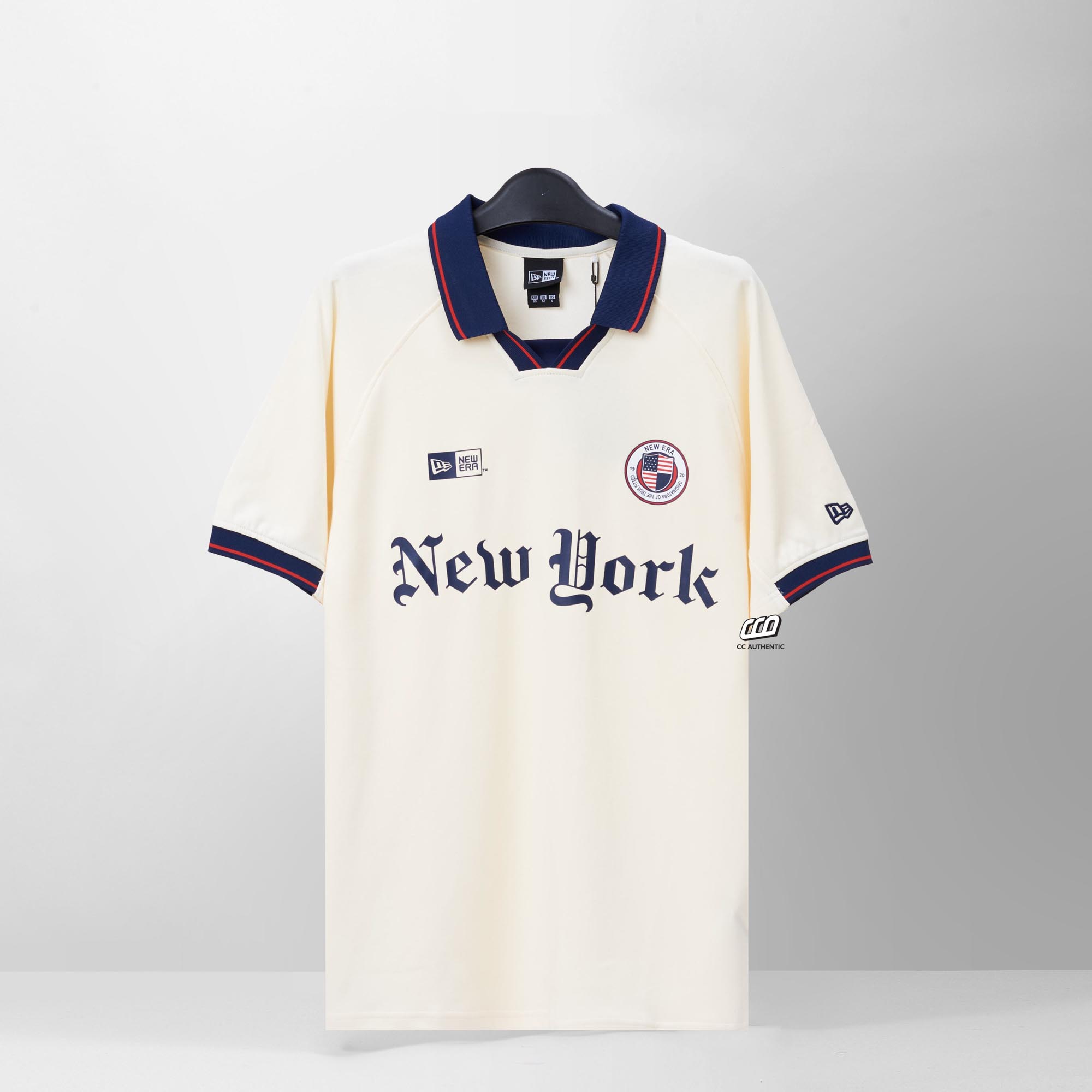 NEW ERA NEW YORK JERSEY WS52 T-SHIRT - IVORY