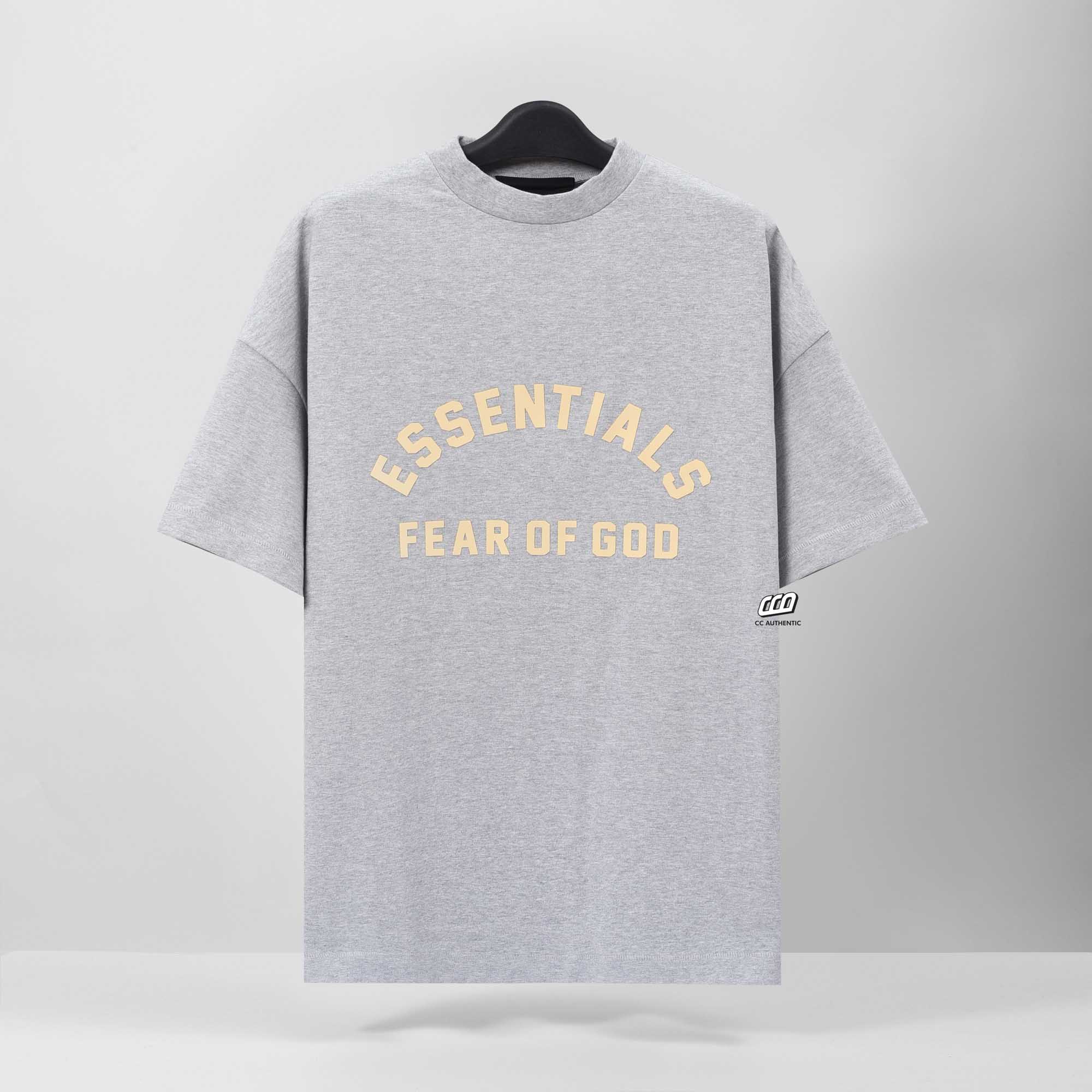 FOG ESSENTIALS HEAVY JERSEY FW23 SS T-SHIRT - LIGHT HEATHER