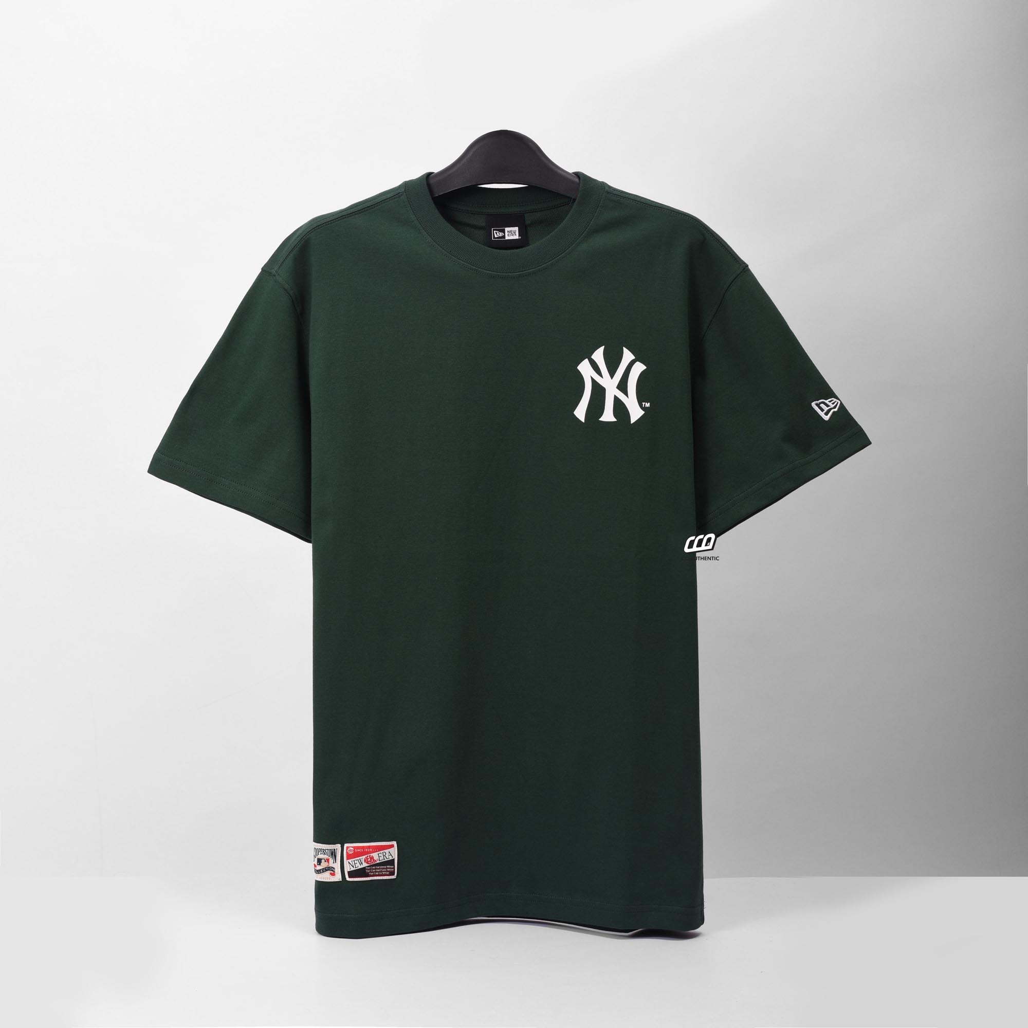 NEW ERA HEAVEY T-SHIRT - DARK GREEN