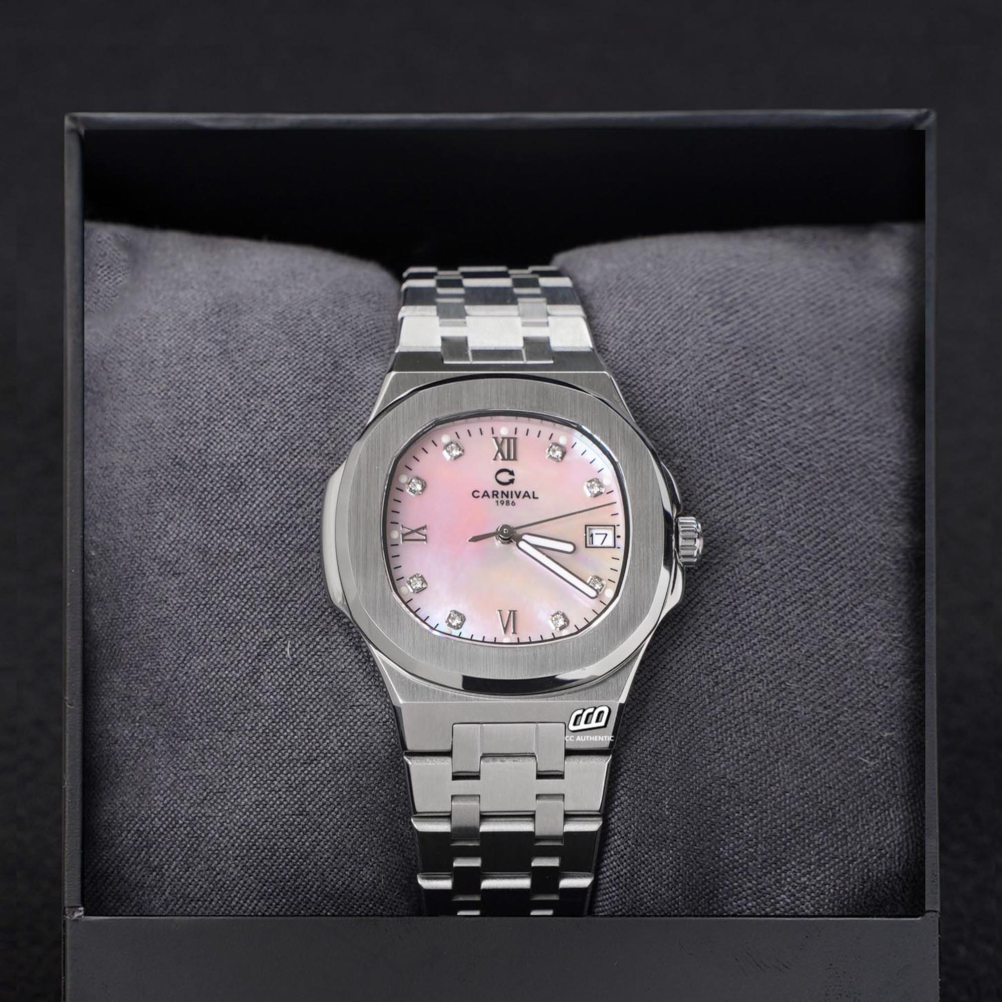 ĐỒNG HỒ NỮ CARNIVAL 8160L VT HK QUAZT 34MM