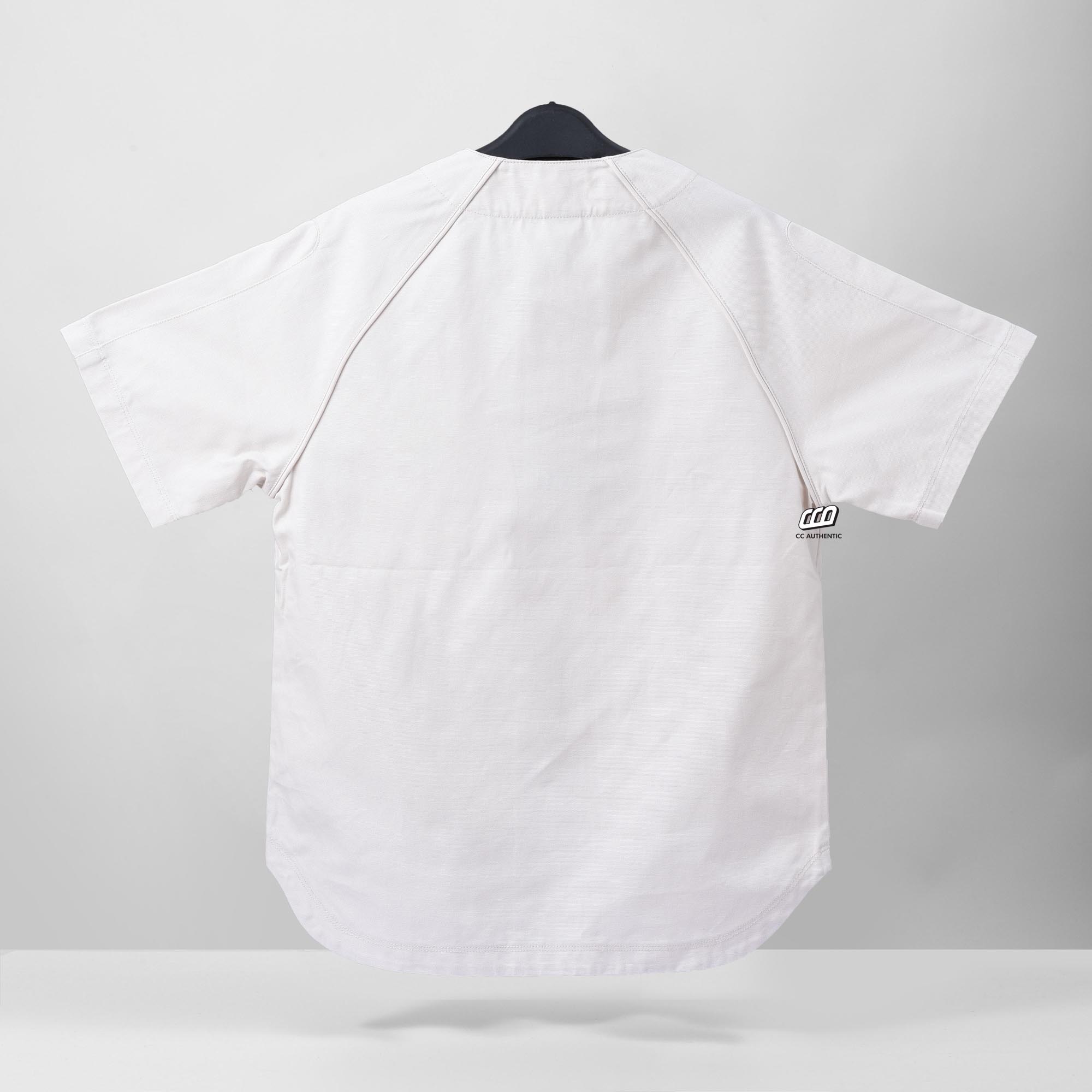 NIKE AUTUMN RETRO JERSEY CASUAL BASEBALL SHIRT - CREAM