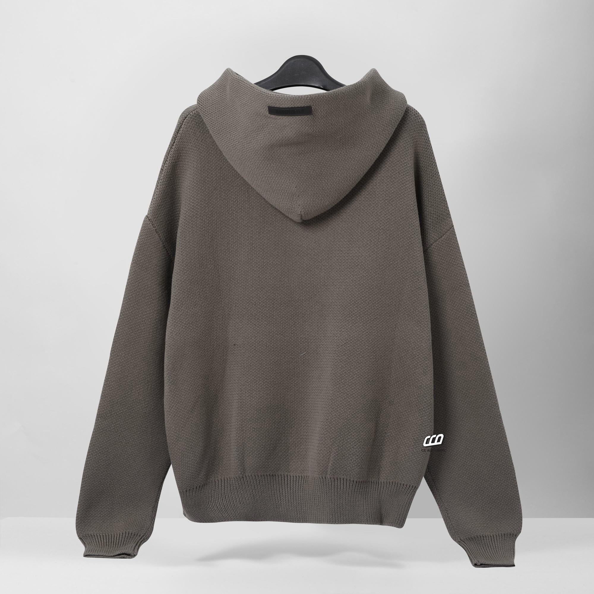 FOG ESSENTIALS KNIT PULLOVER HOODIE - HARVEST