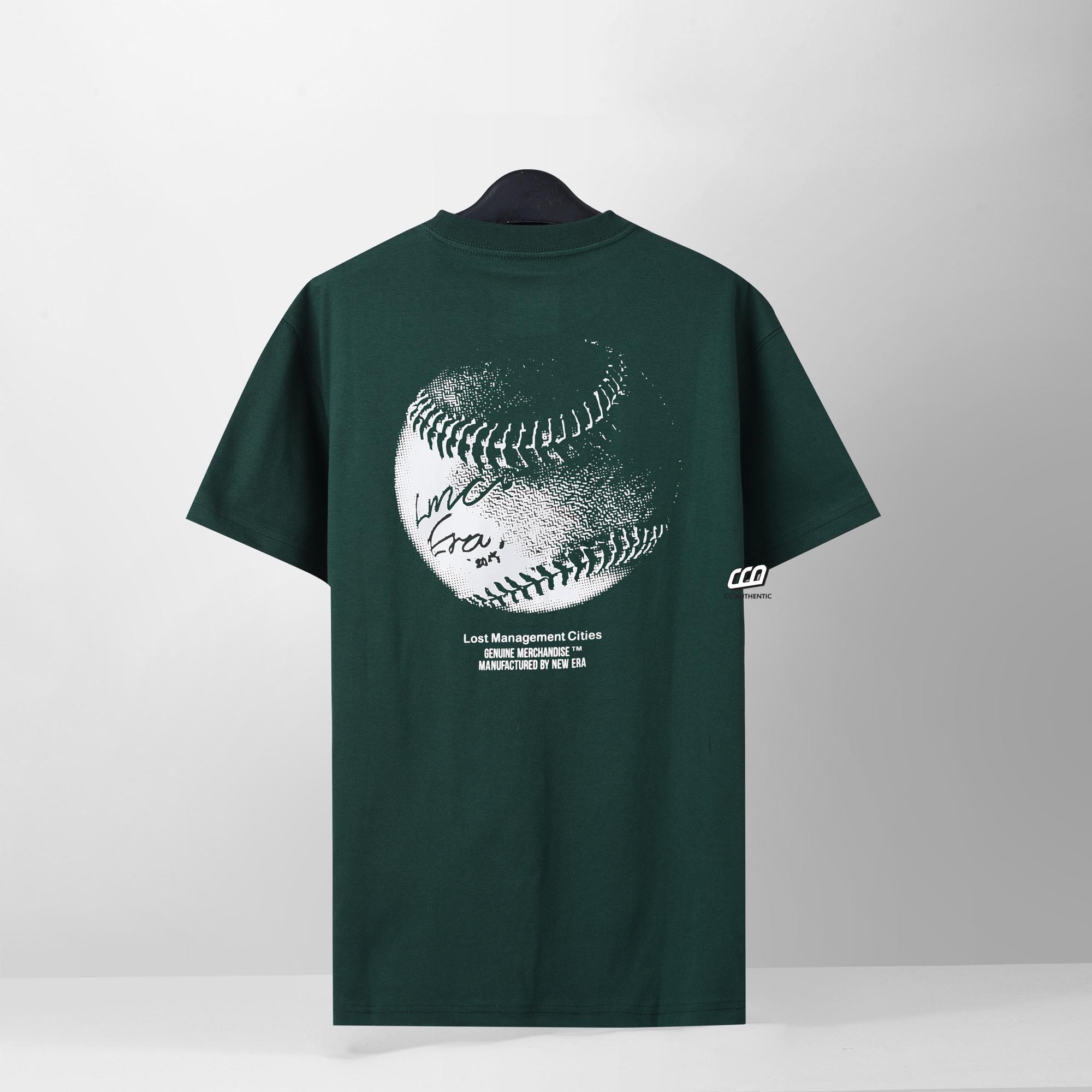 NEW ERA THE TRUE FITTED T-SHIRT - DARK GREEN