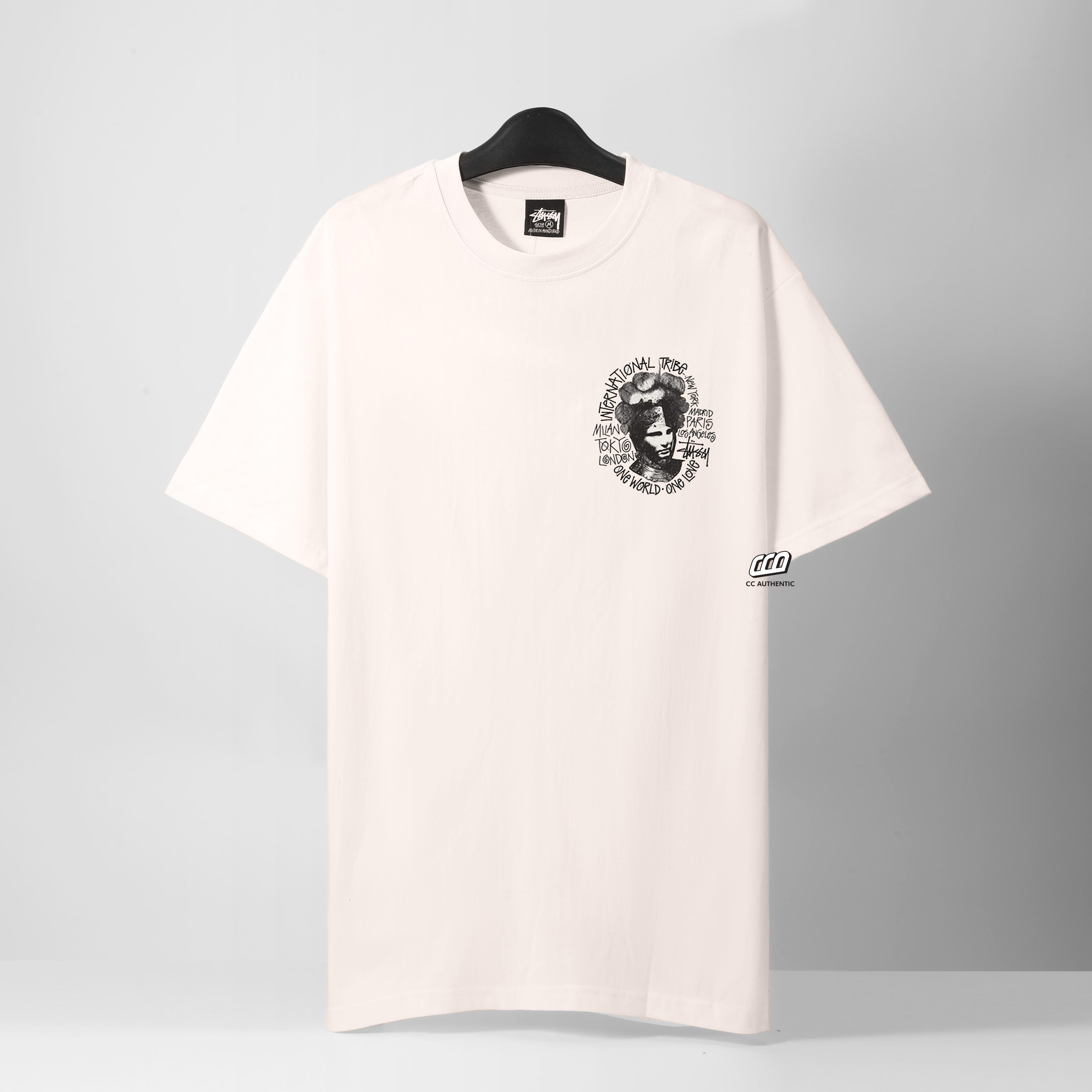STUSSY CAMELOT PIG DYED T-SHIRT - NATURAL