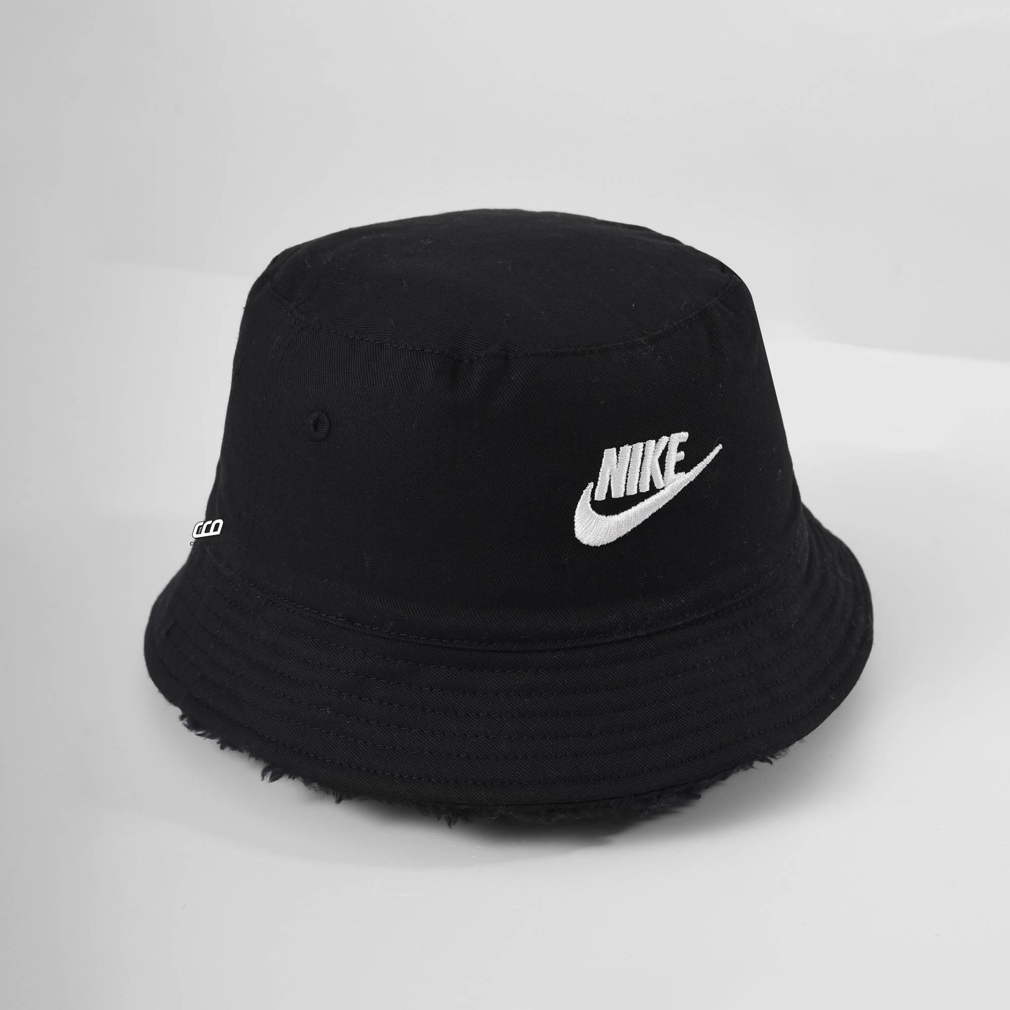 NIKE FUTURA CANVAS BUCKET HAT - BLACK