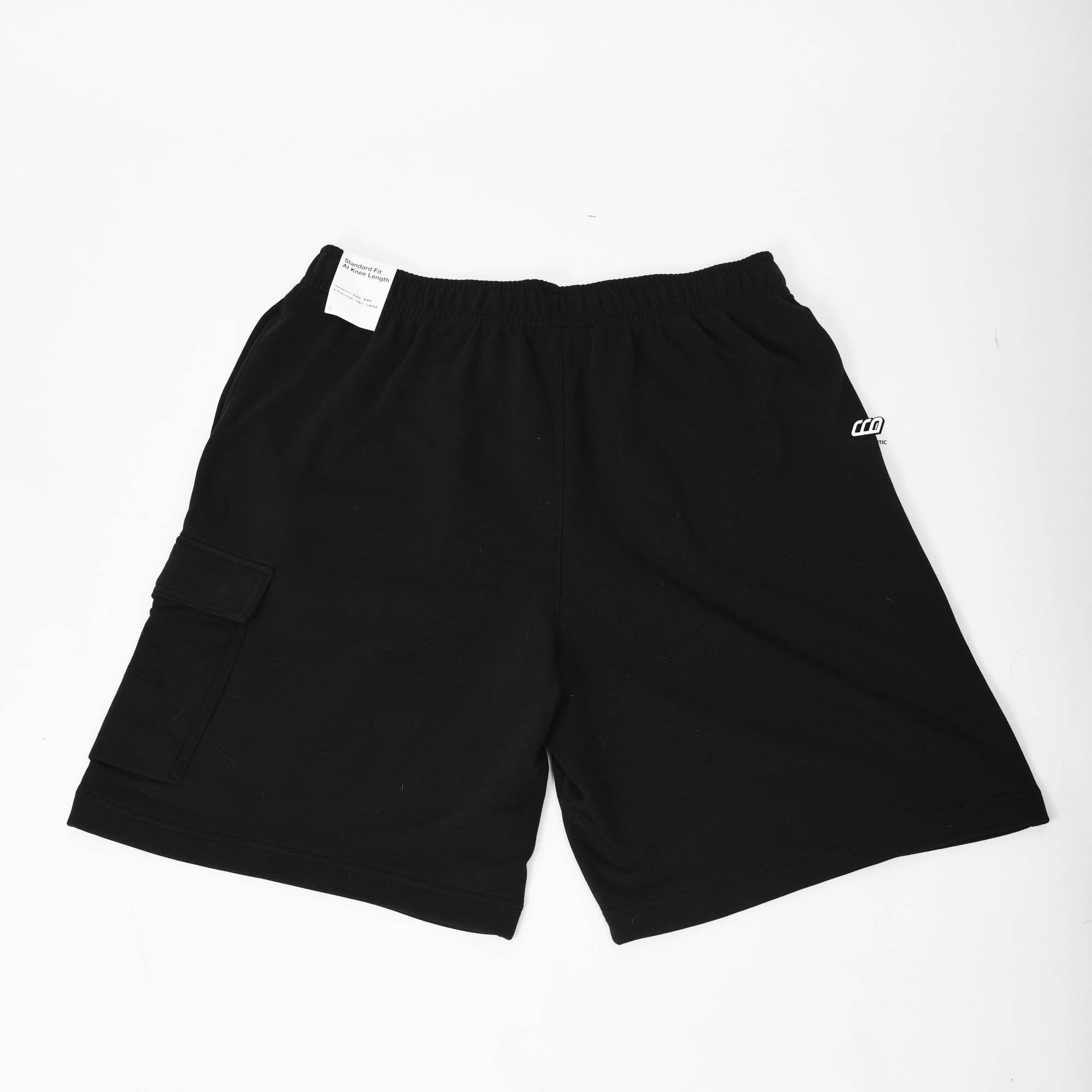 NIKE CLUB FRENCH TERRY CARGO SHORT - BLACK