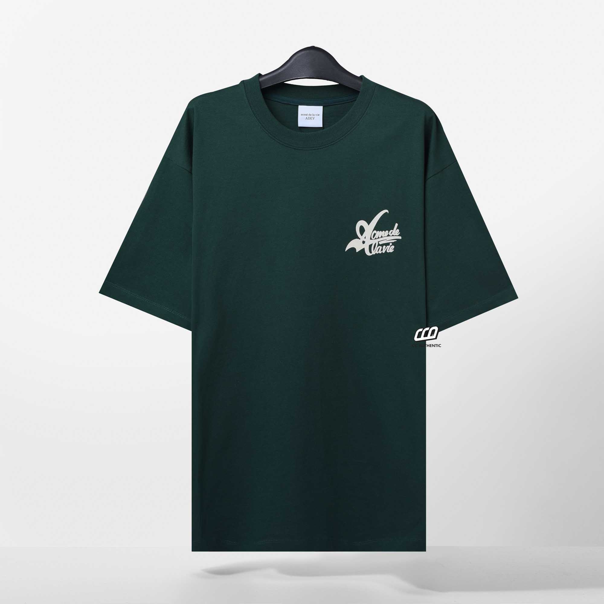 ADLV BIG LOGO 2 PRINTING T-SHIRT - DEEP GREEN