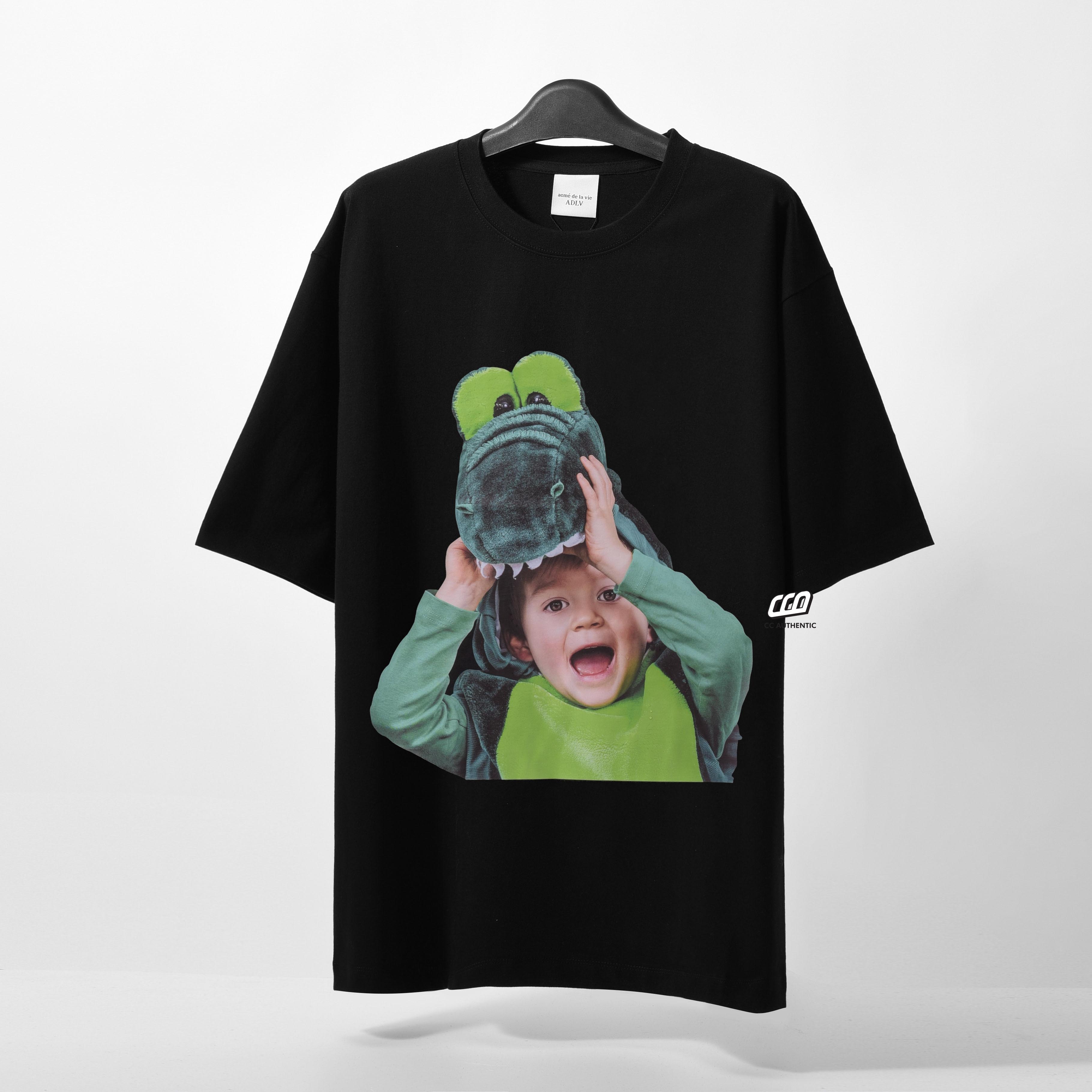 ADLV CROCODILE DOLL T-SHIRT - BLACK