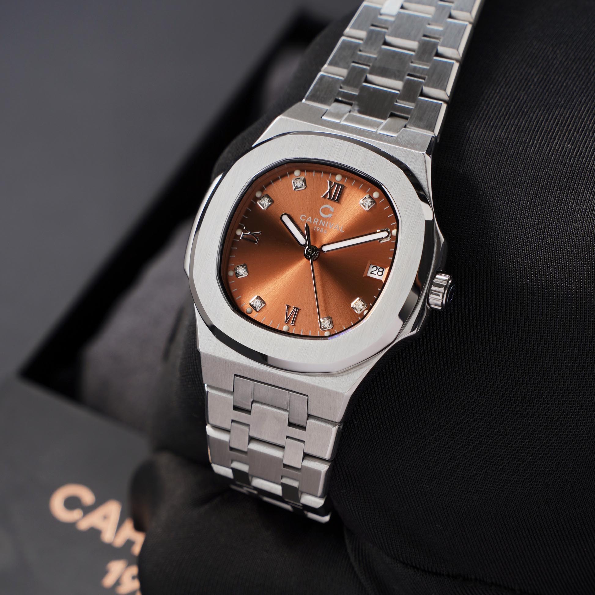 ĐỒNG HỒ NỮ CARNIVAL 8160L VT NCH QUAZT 34MM