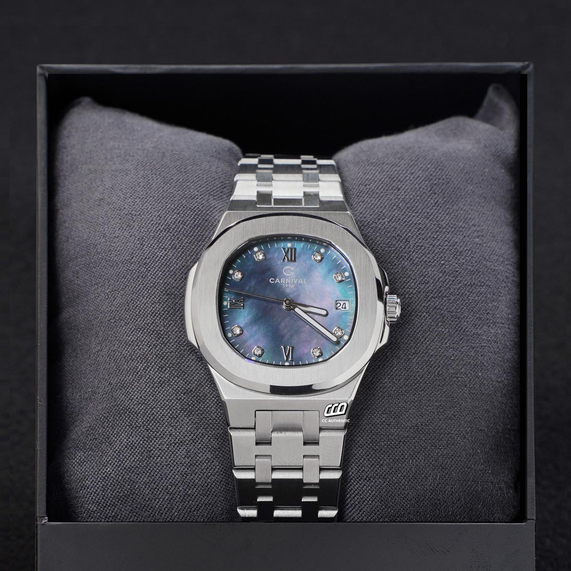 ĐỒNG HỒ NỮ CARNIVAL 8160L VT DK QUAZT 34MM