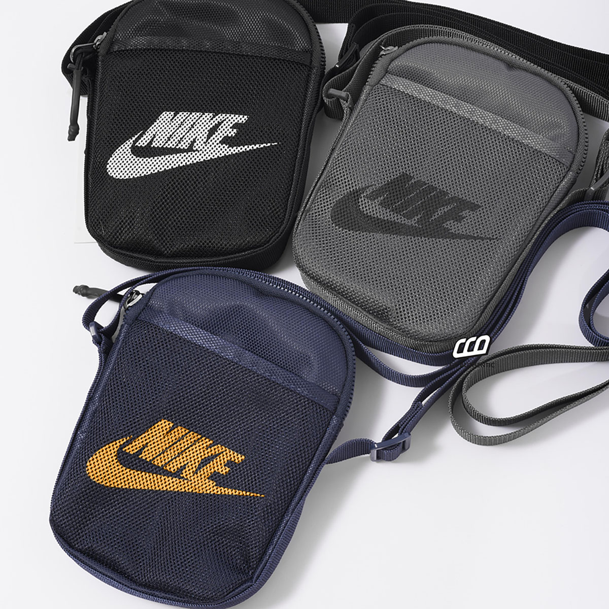 NIKE HERITAGE CROSSBODY FLIGHT BAG - GREY