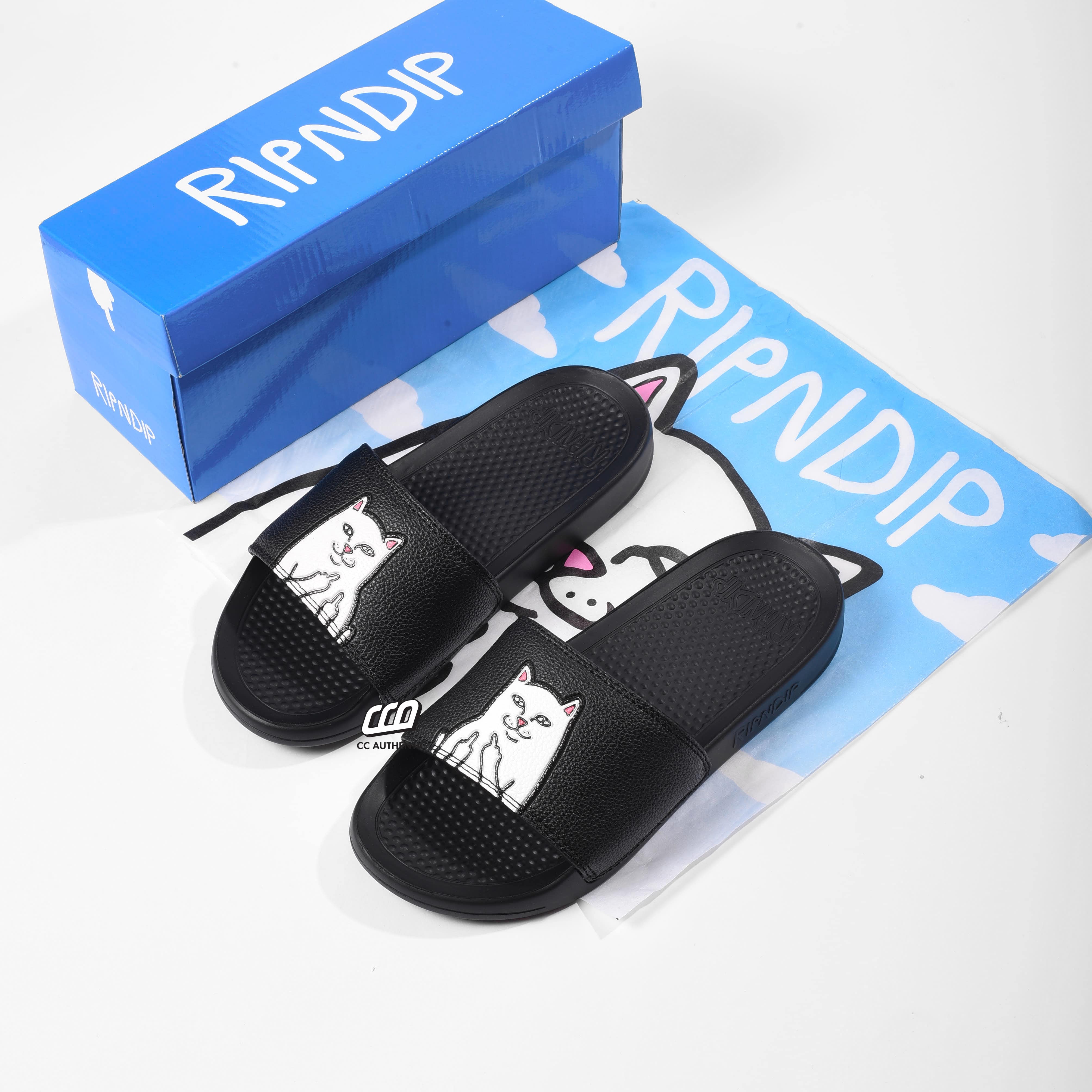 RIPNDIP LORD NERMAL SLIDE - BLACK