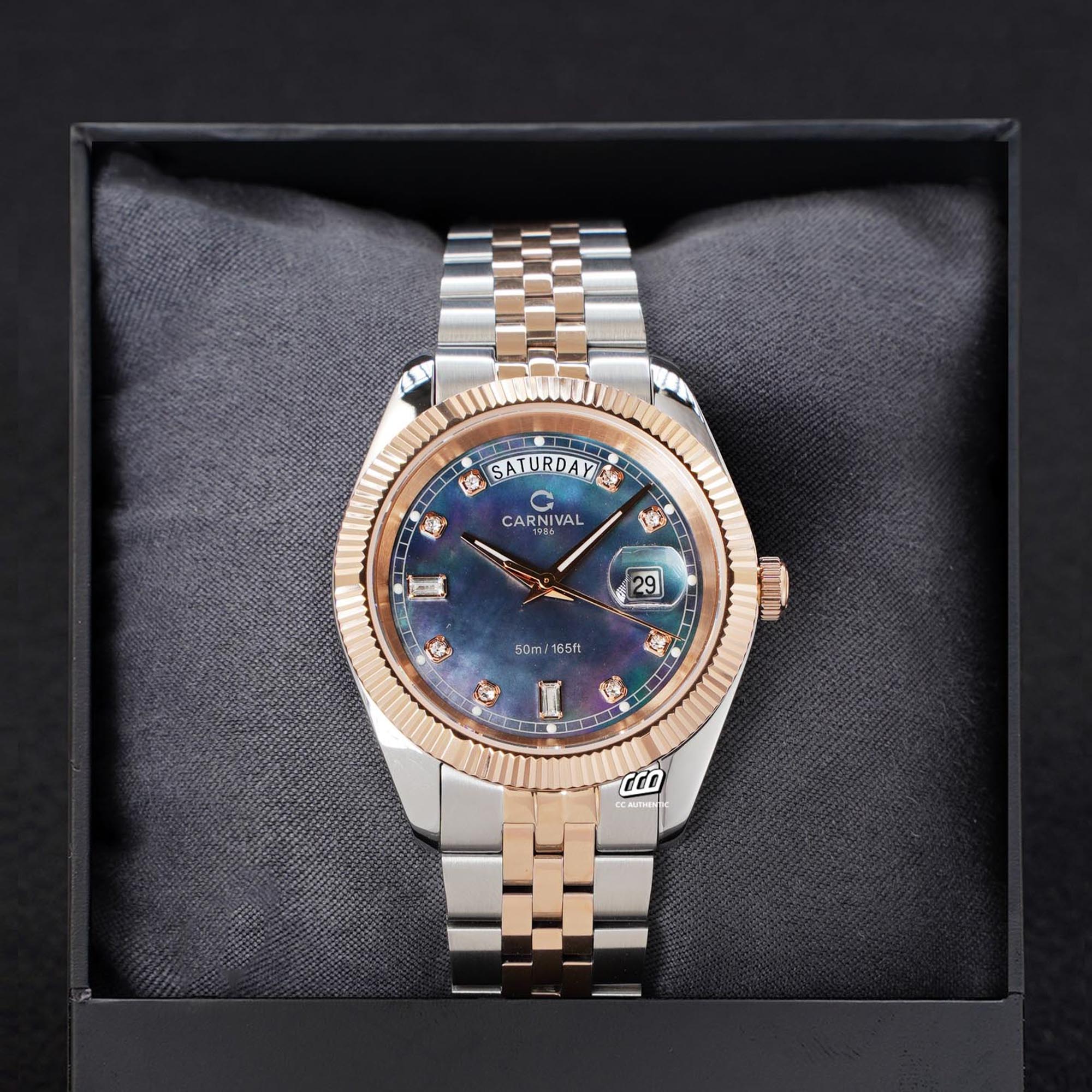 ĐỒNG HỒ NAM CARNIVAL 8190G CH DK QUAZT 40MM