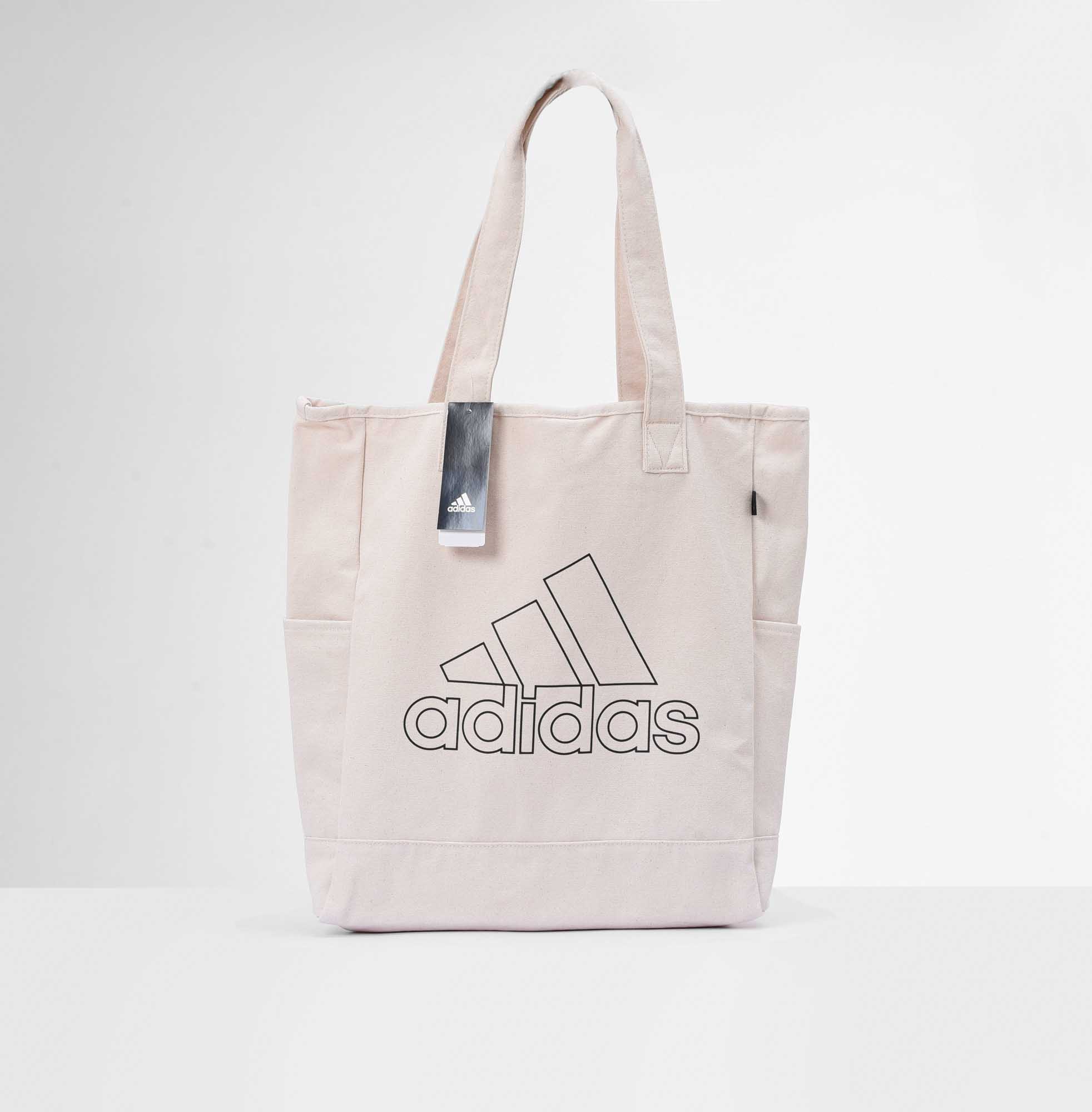 ADIDAS CANVAS TOTE BAG - CREAM