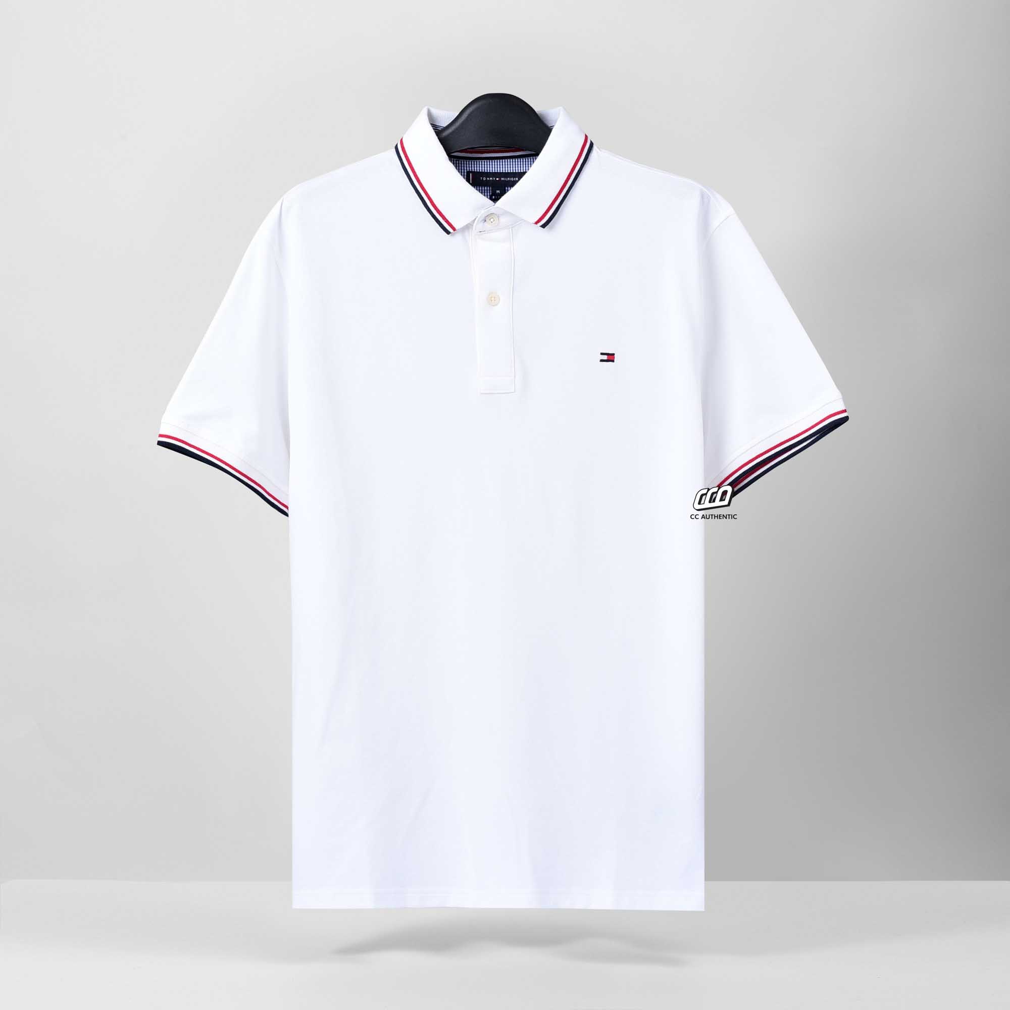TOMMY HILFIGER PREMIUM PIQUE T-SHIRT - WHITE