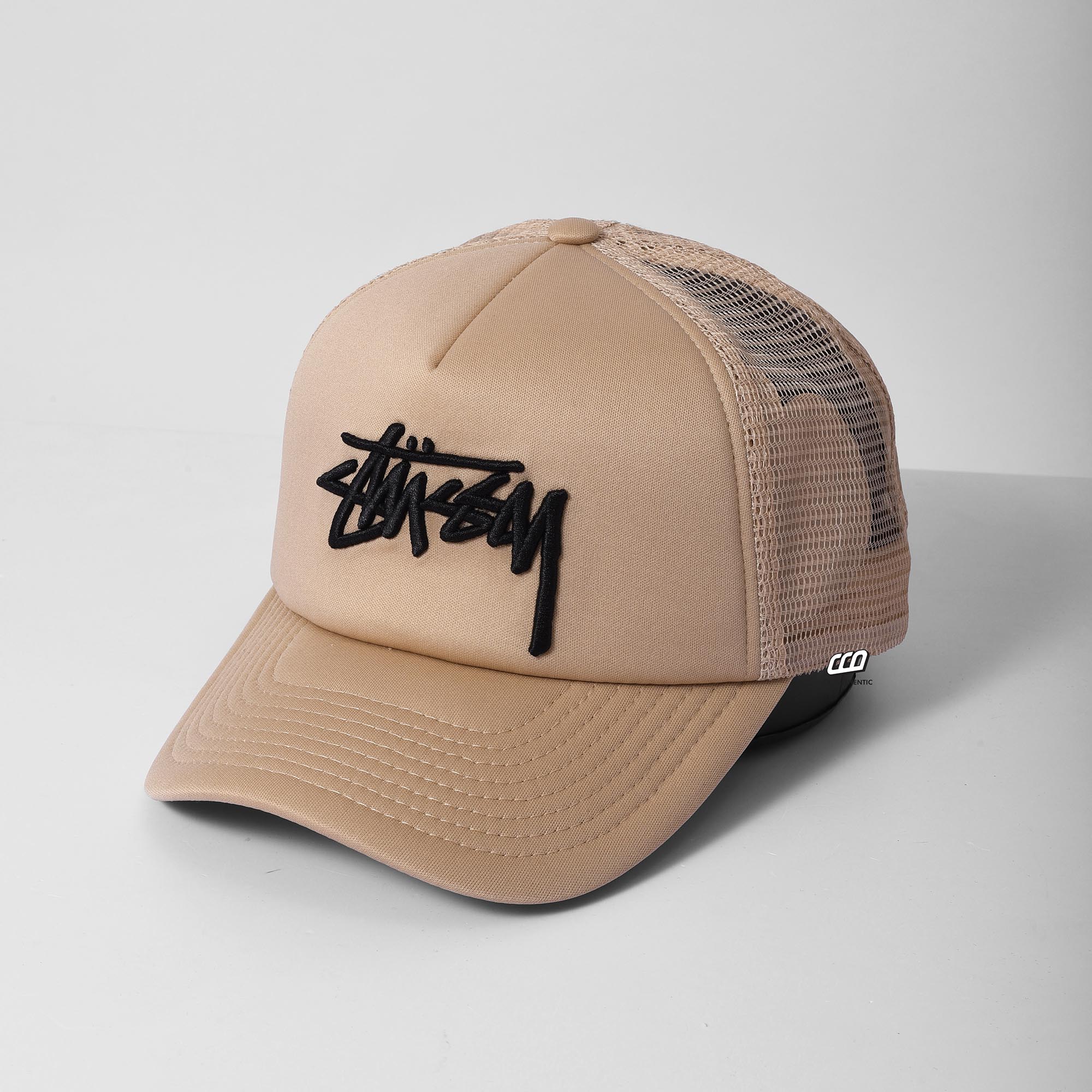 Stussy Stock Trucker Snapback - Sand