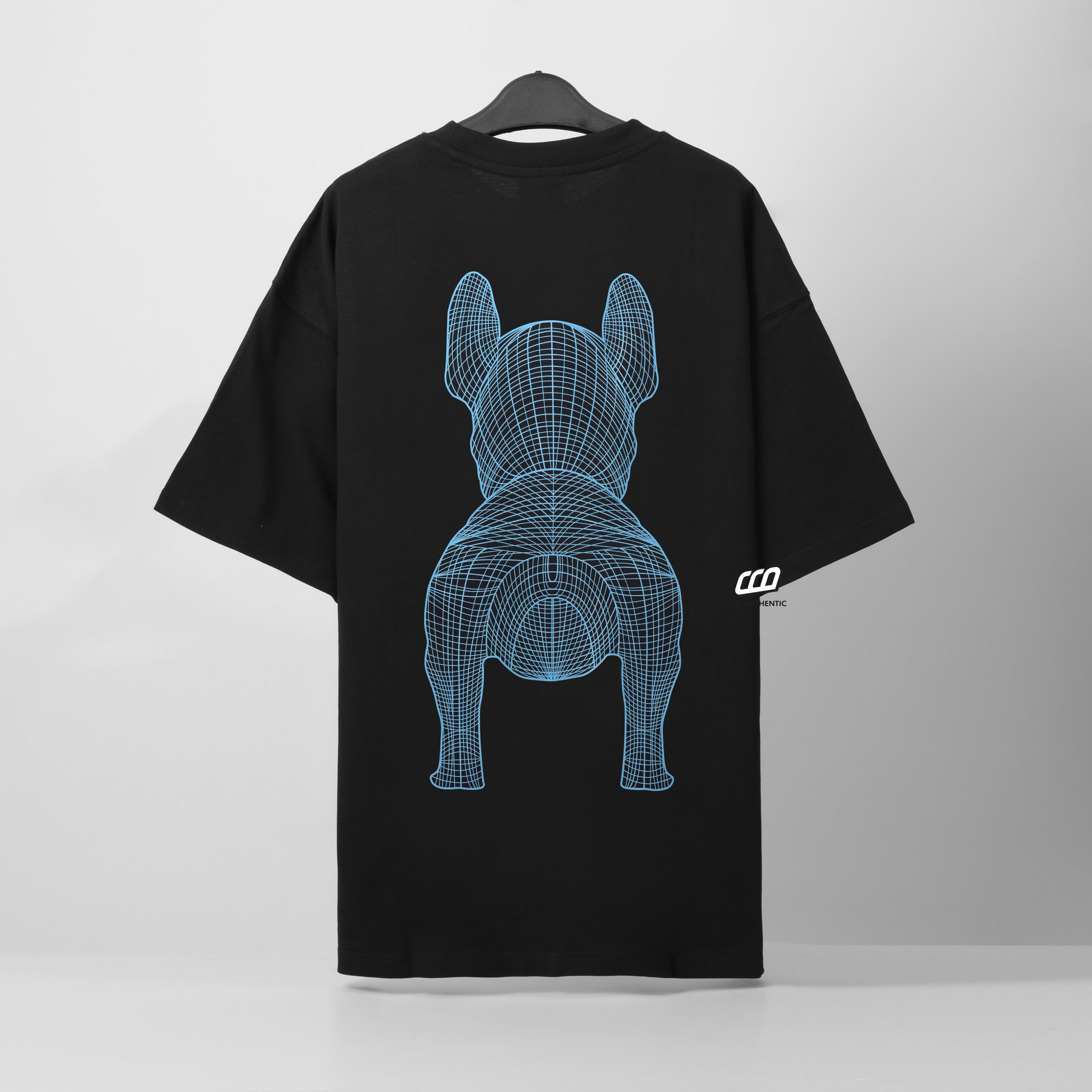 LIFEWORK BIG LADOG T-SHIRT - BLACK/BLUE