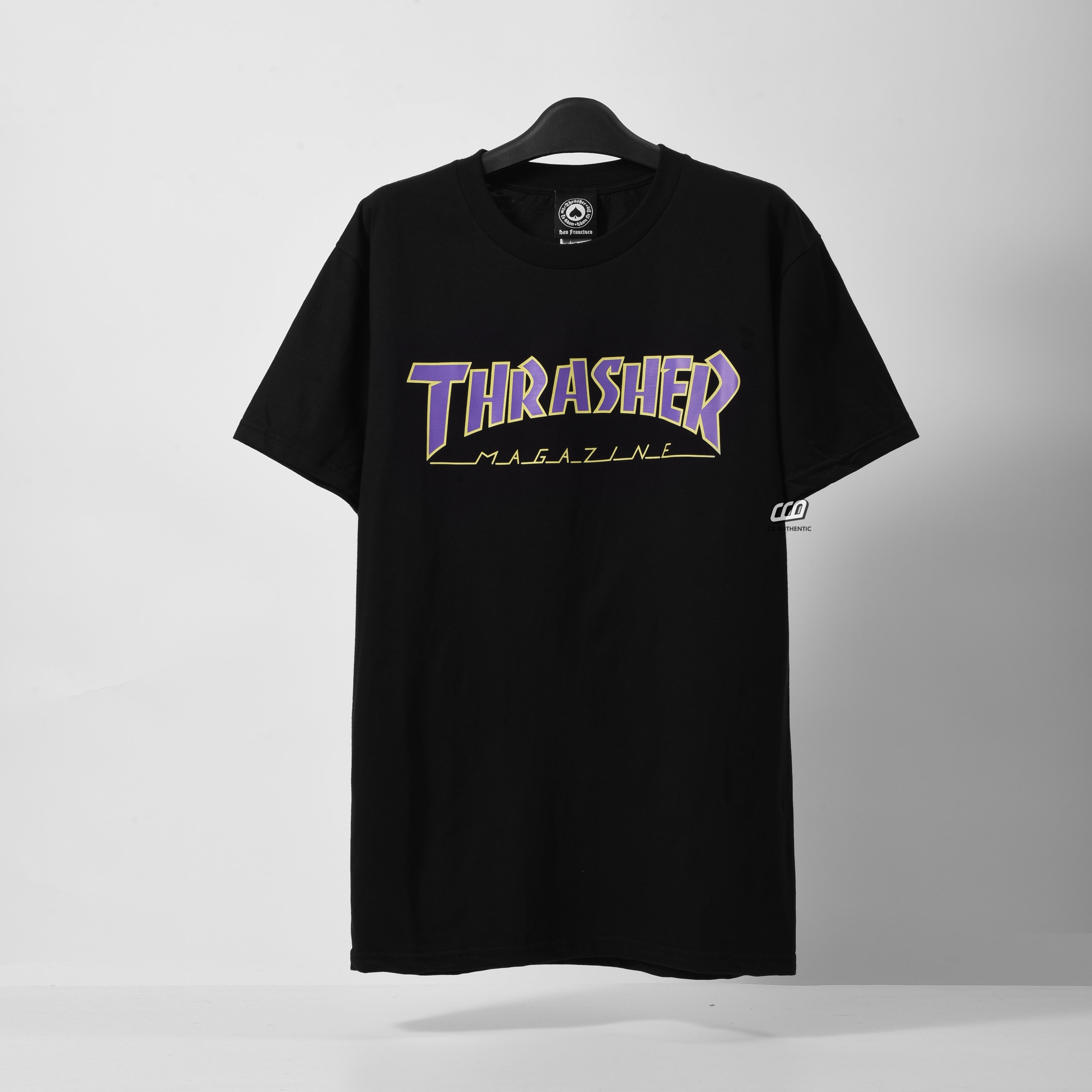 Thrasher Outlined T-Shirt - Black