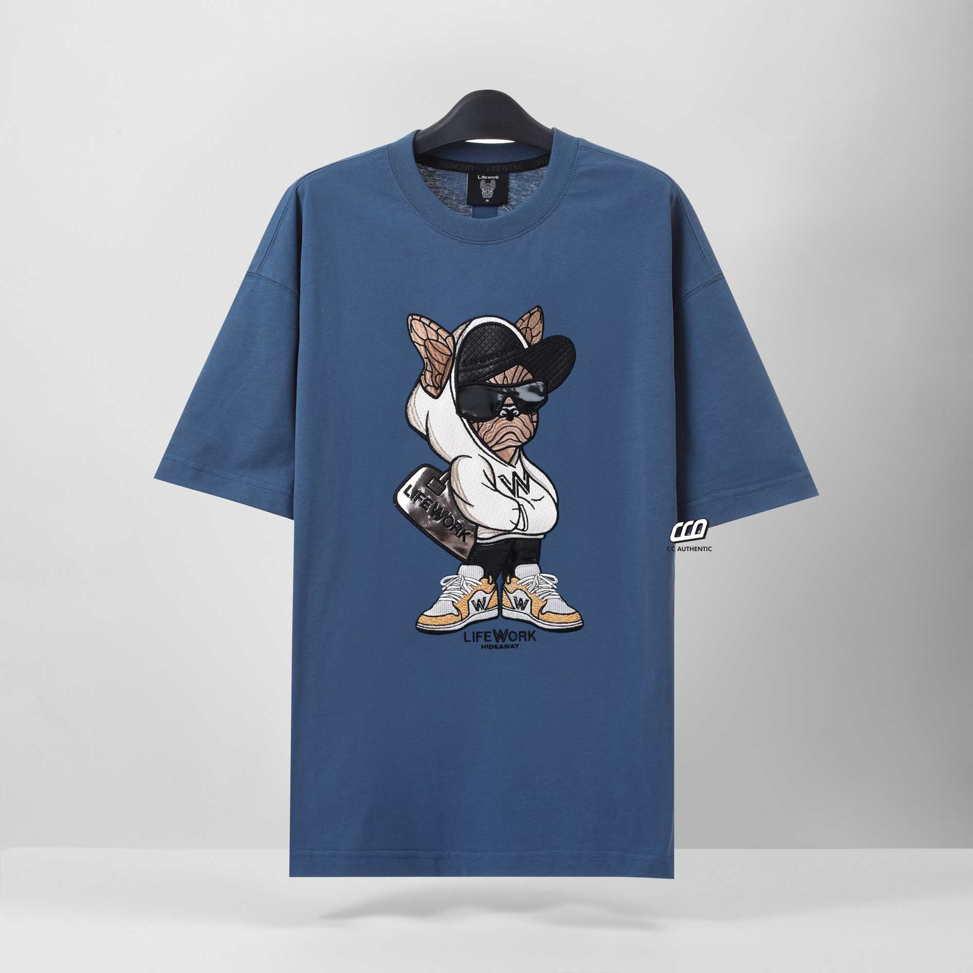LIFEWORK HIP DOG SS24 T-SHIRT - DARK BLUE