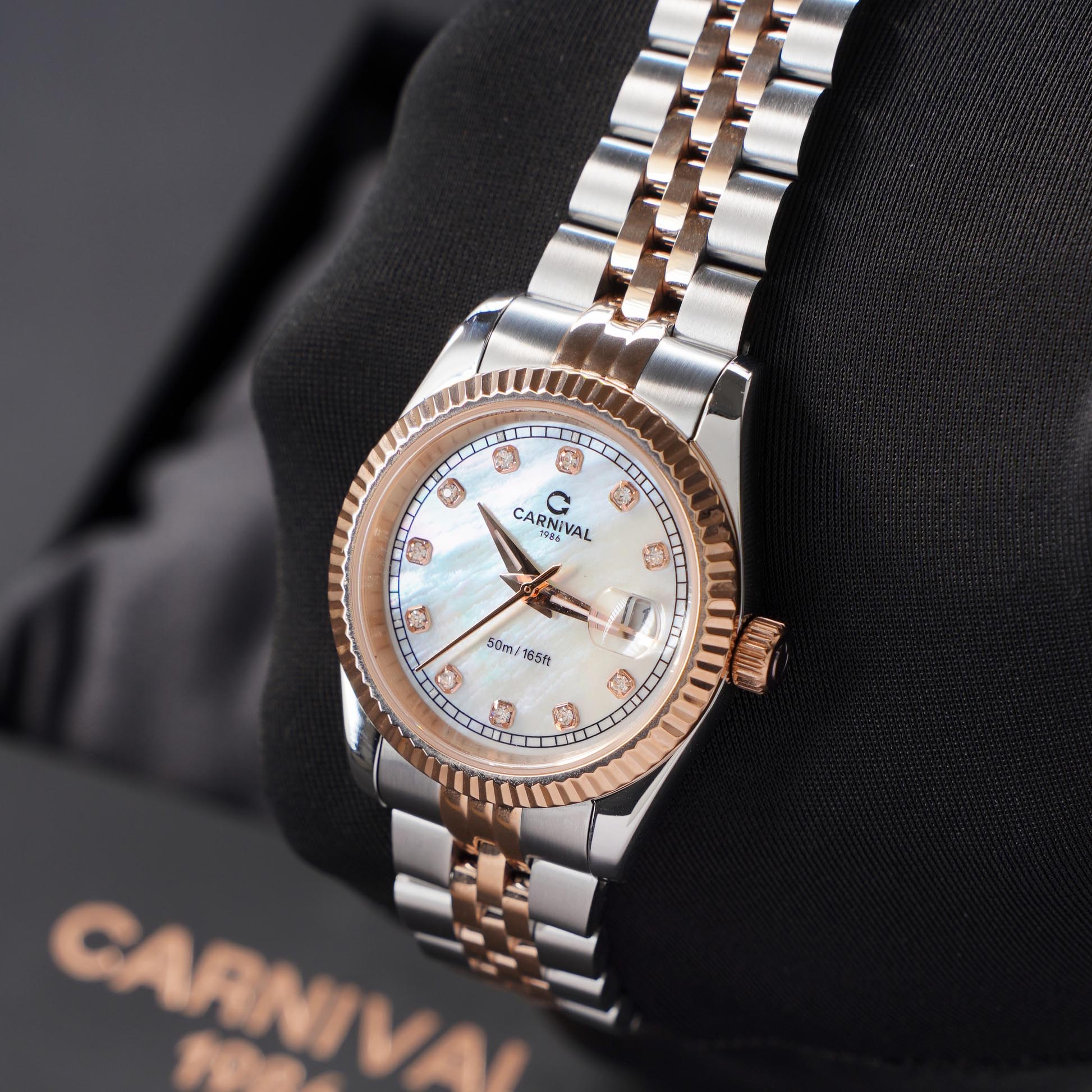 ĐỒNG HỒ NỮ CARNIVAL 8131L CH TK QUAZT 32MM