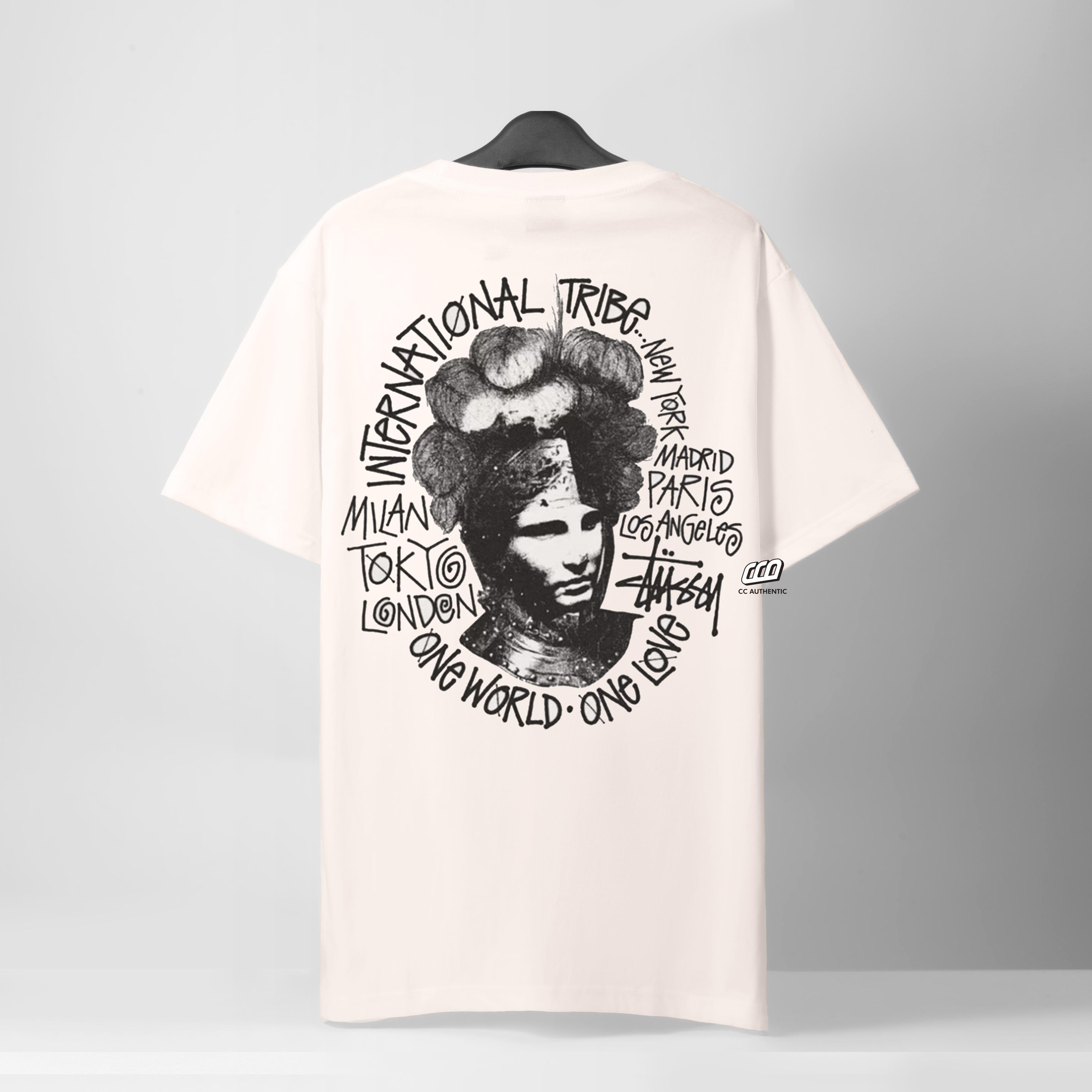 STUSSY CAMELOT PIG DYED T-SHIRT - NATURAL