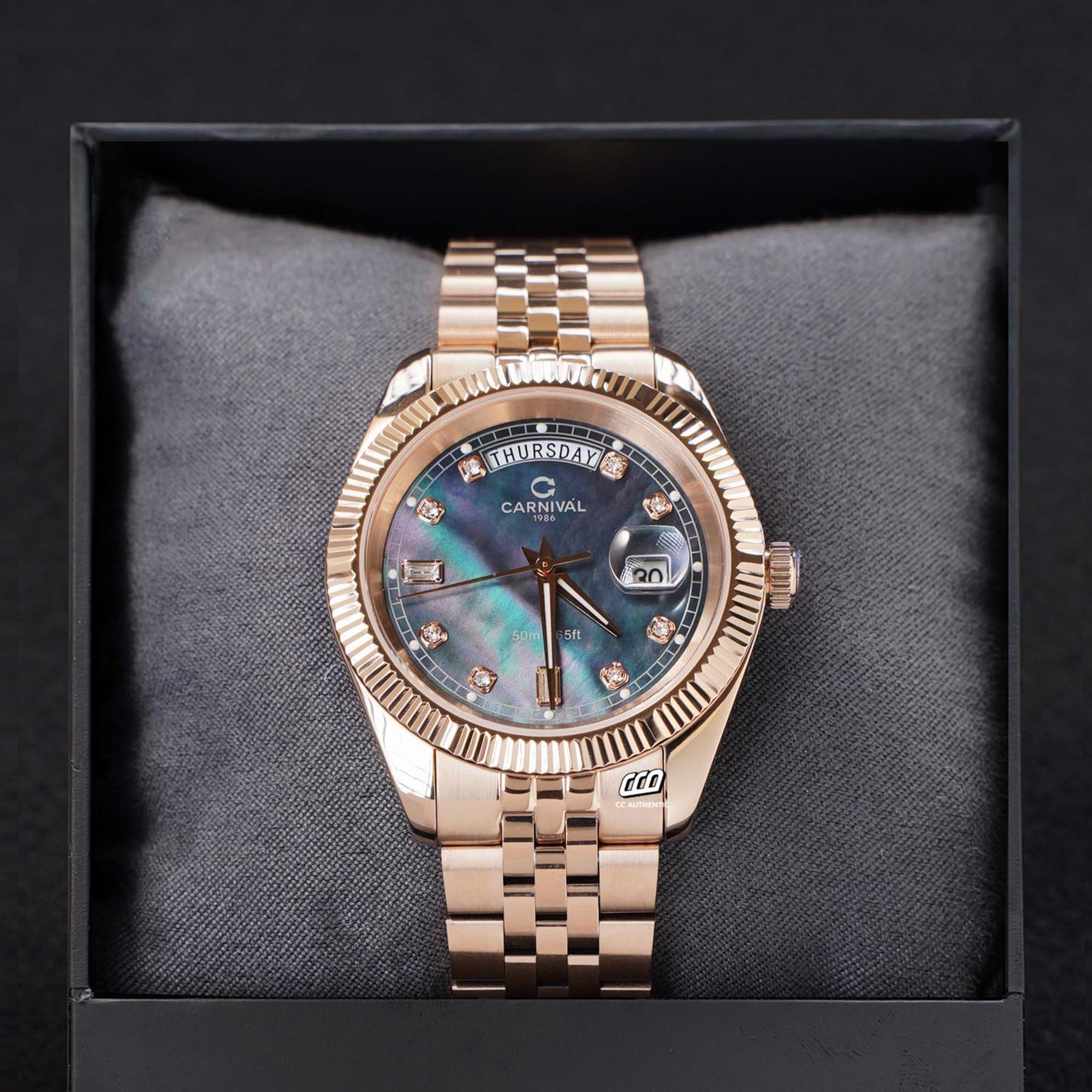ĐỒNG HỒ NAM CARNIVAL 8190G VH DK QUAZT 40MM