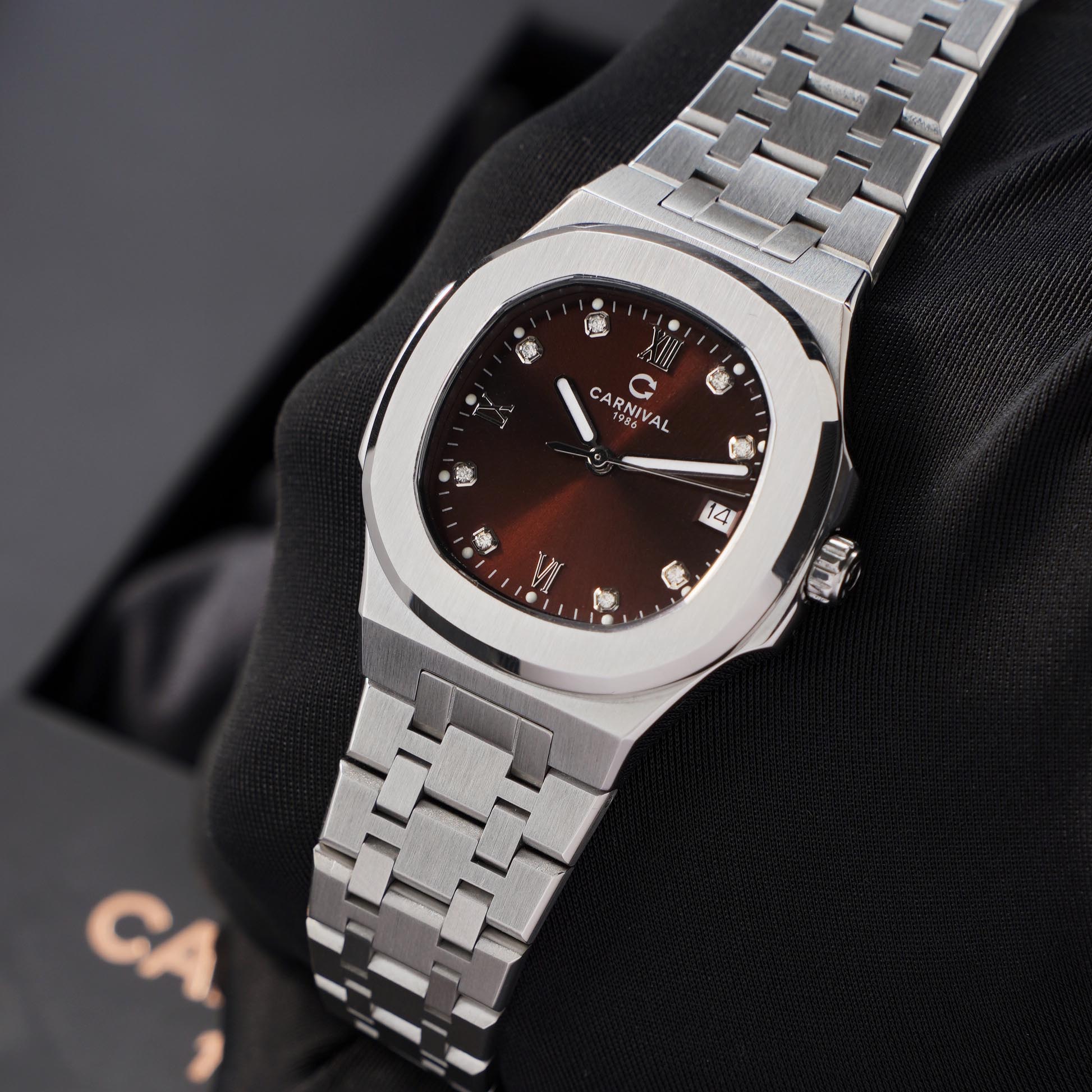ĐỒNG HỒ NỮ CARNIVAL 8160L VT N QUAZT 34MM