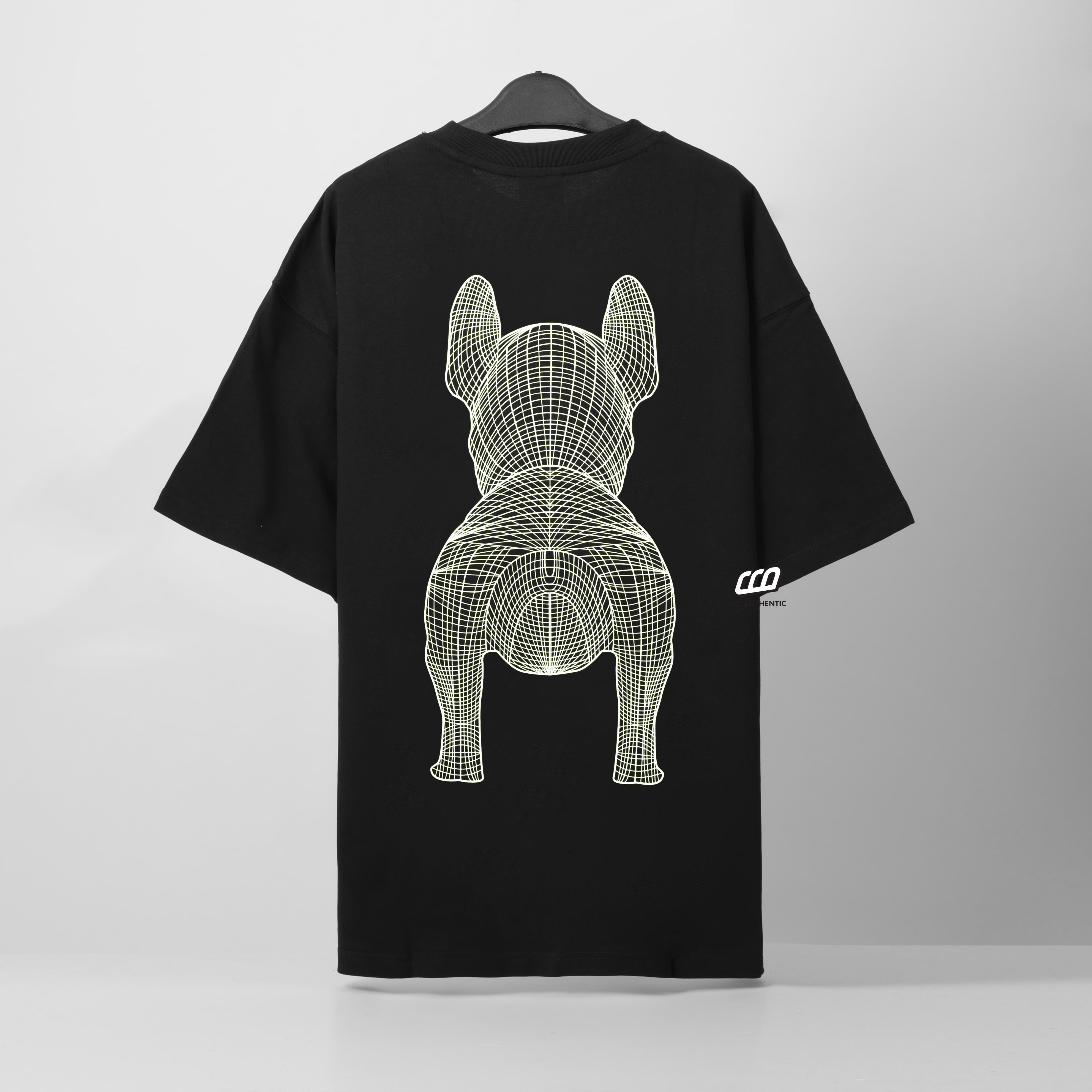 LIFEWORK BIG LADOG T-SHIRT - BLACK/WHITE
