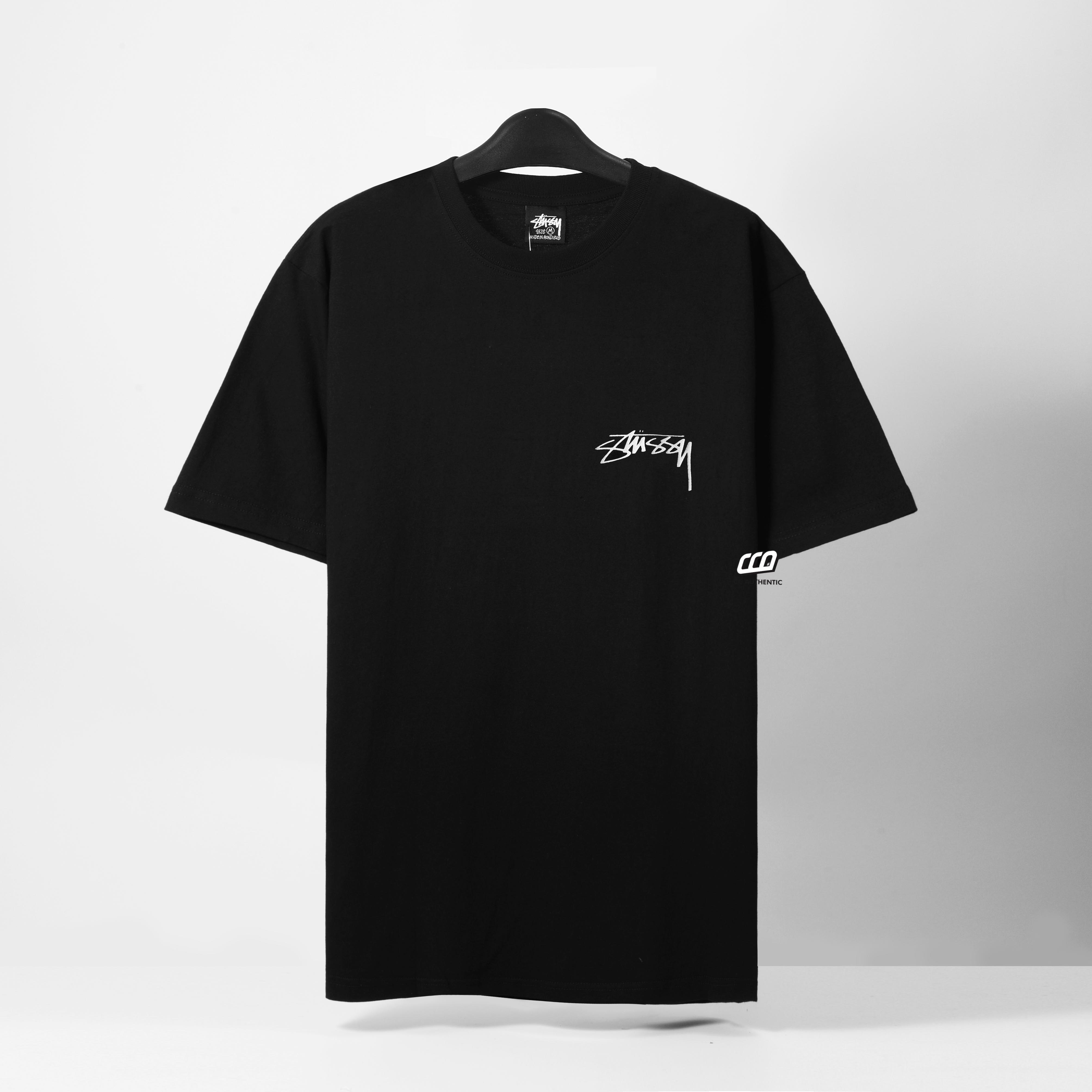 STUSSY GRID T-SHIRT - BLACK