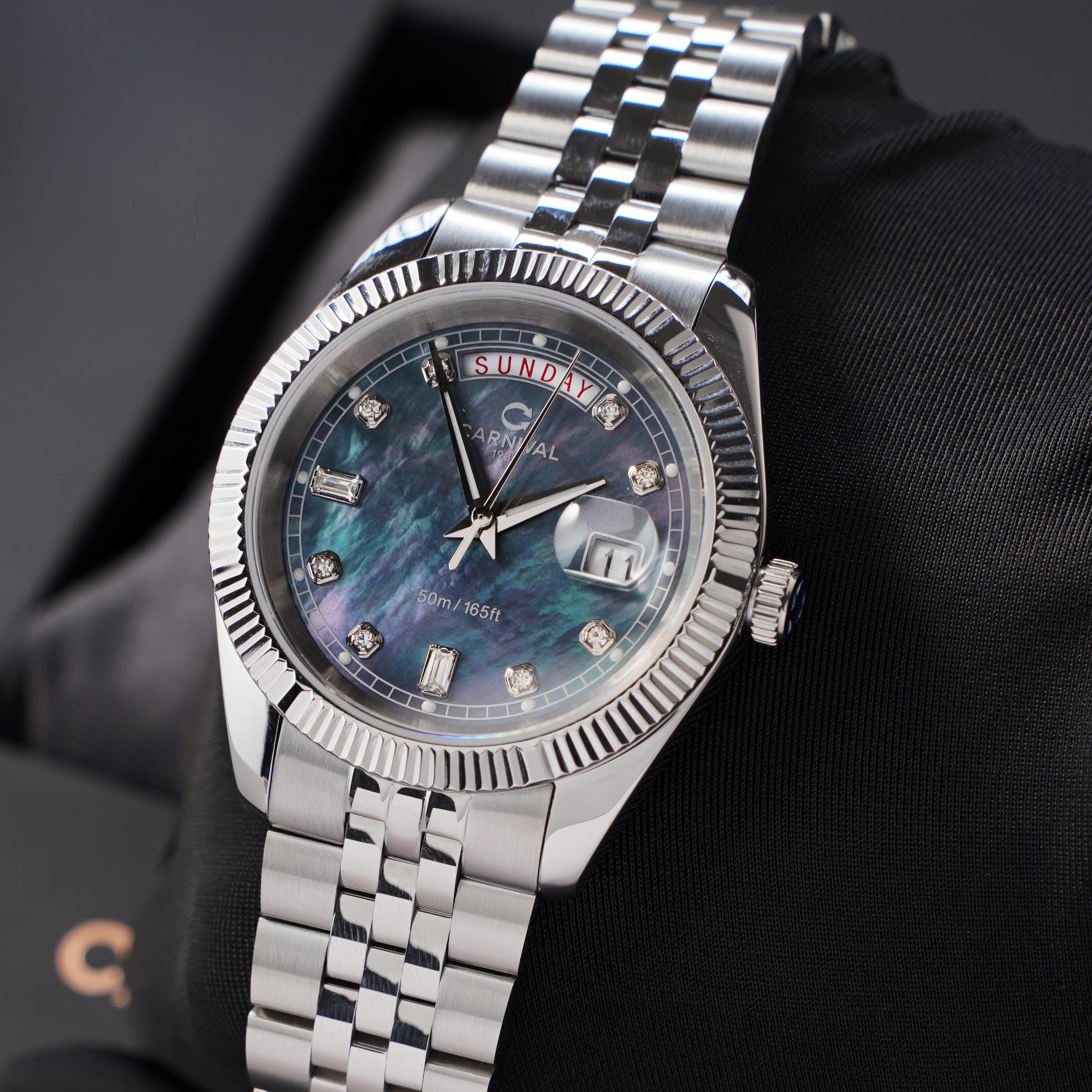 ĐỒNG HỒ NAM CARNIVAL 8190G VT DK QUAZT 40MM