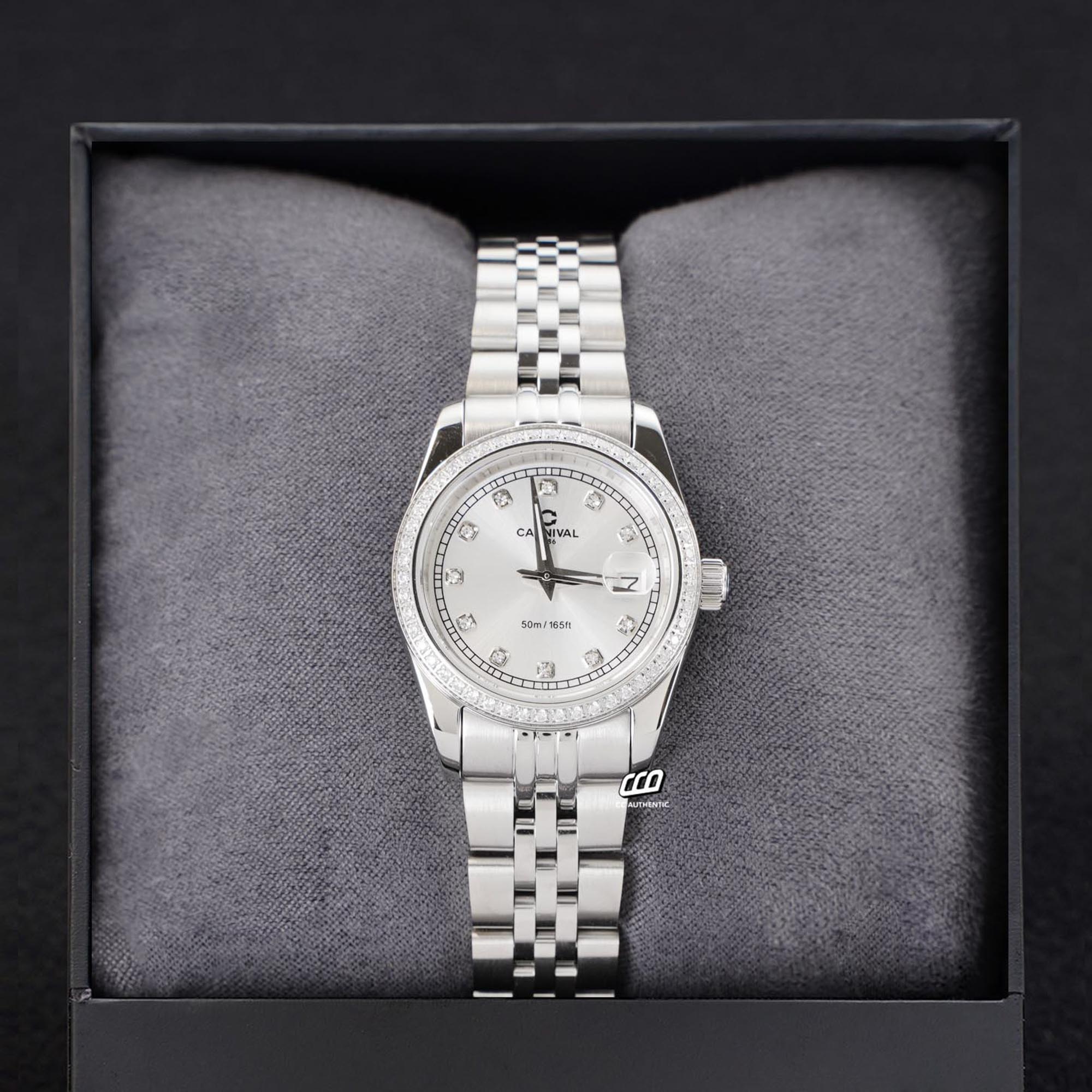 ĐỒNG HỒ NỮ CARNIVAL 8131L2 VT T QUAZT 32MM