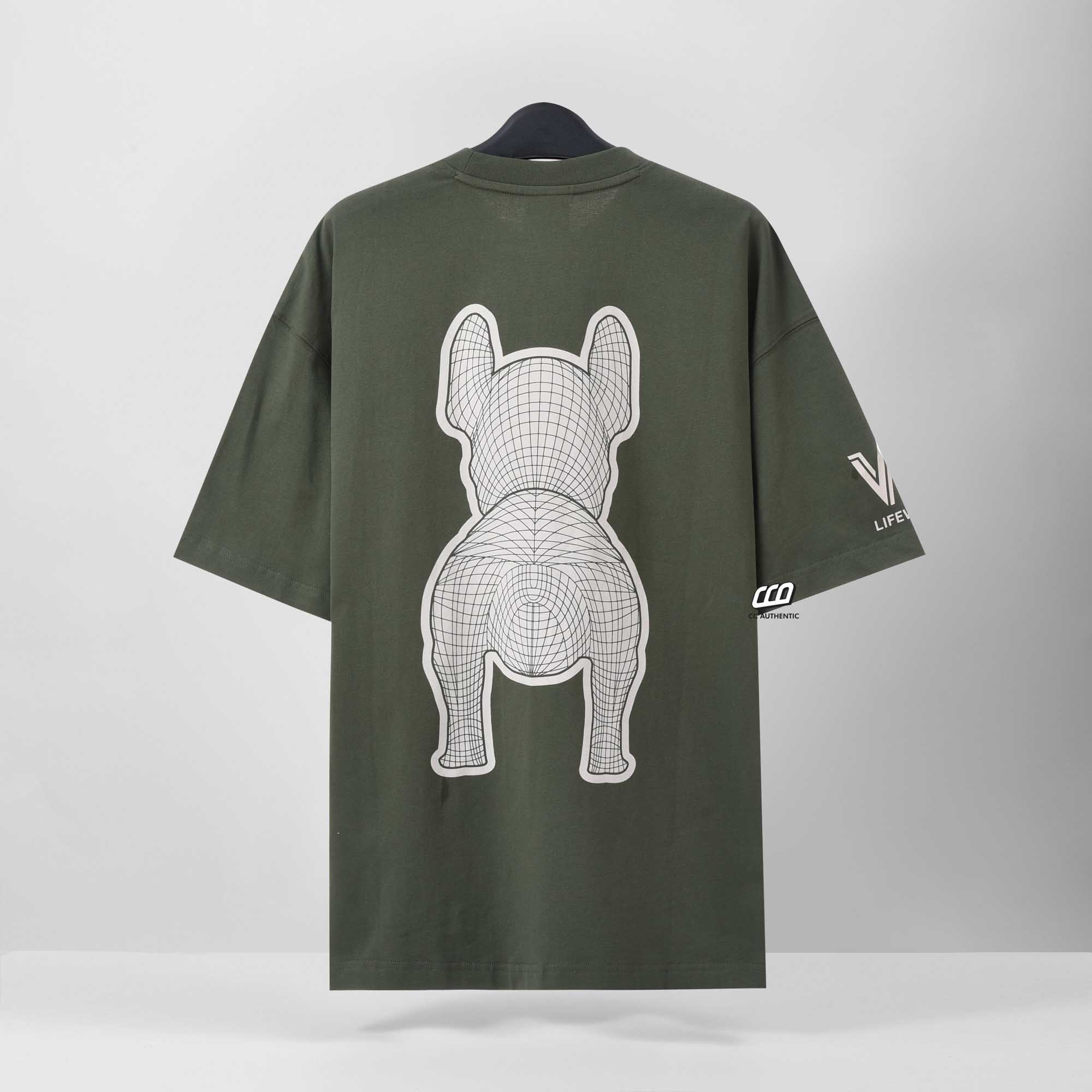 LIFEWORK SIKET RACKET T-SHIRT - OLIVE