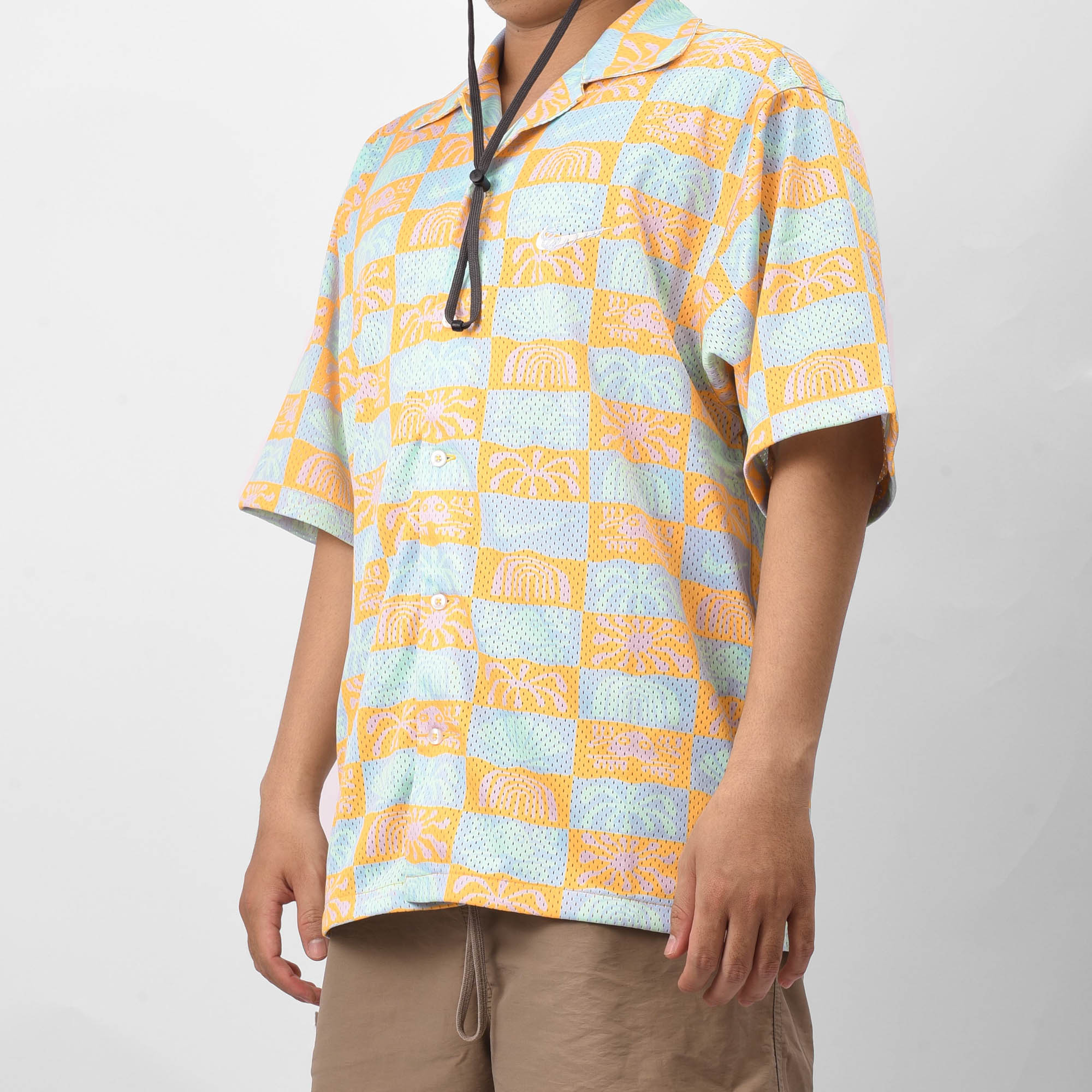 NIKE SPRING BREAK PRINTED REVERE COLLAR SHIRT