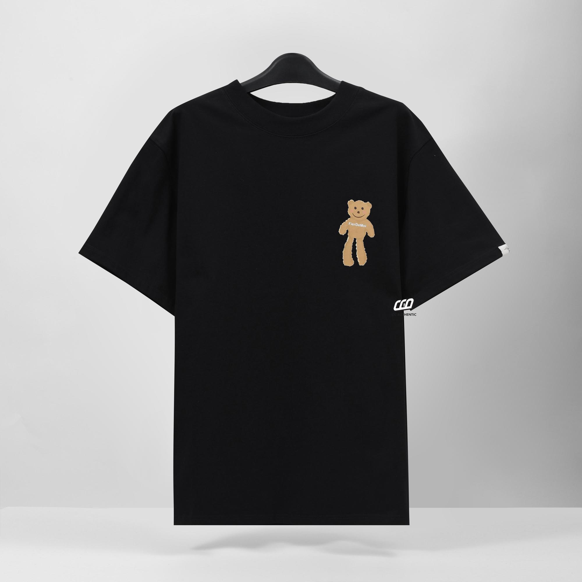 FDM BEIGE LONG LEG BEAR T-SHIRT - BLACK