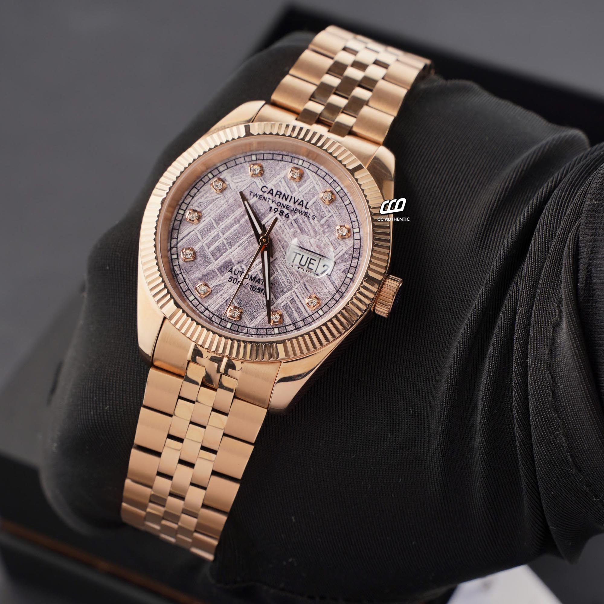 ĐỒNG HỒ NAM CARNIVAL 8131G VH TT AUTOMATIC 41MM