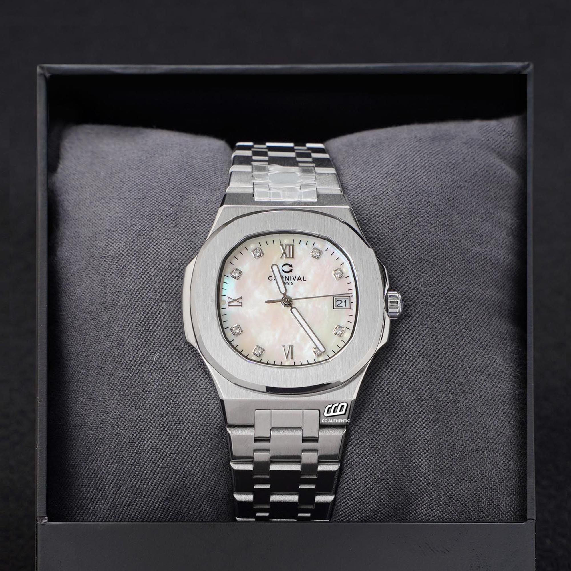 ĐỒNG HỒ NỮ CARNIVAL 8160L VT TK QUAZT 34MM